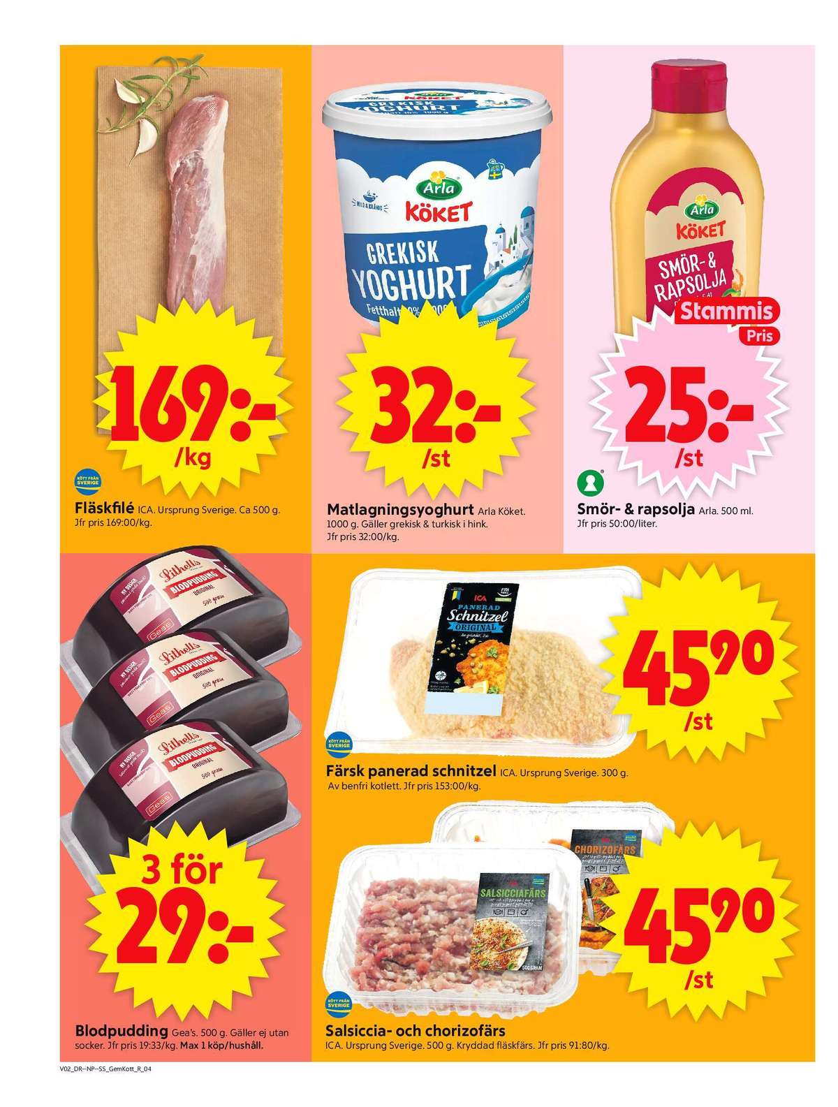 Se ICA Supermarket reklamblad för vecka 2 på Kampanjveckan.se. Se bra erbjudanden på många varor, t.ex. fläskytterfilé okänd eller yoghurt arla köket. Läs reklambladet här! Sida 4
