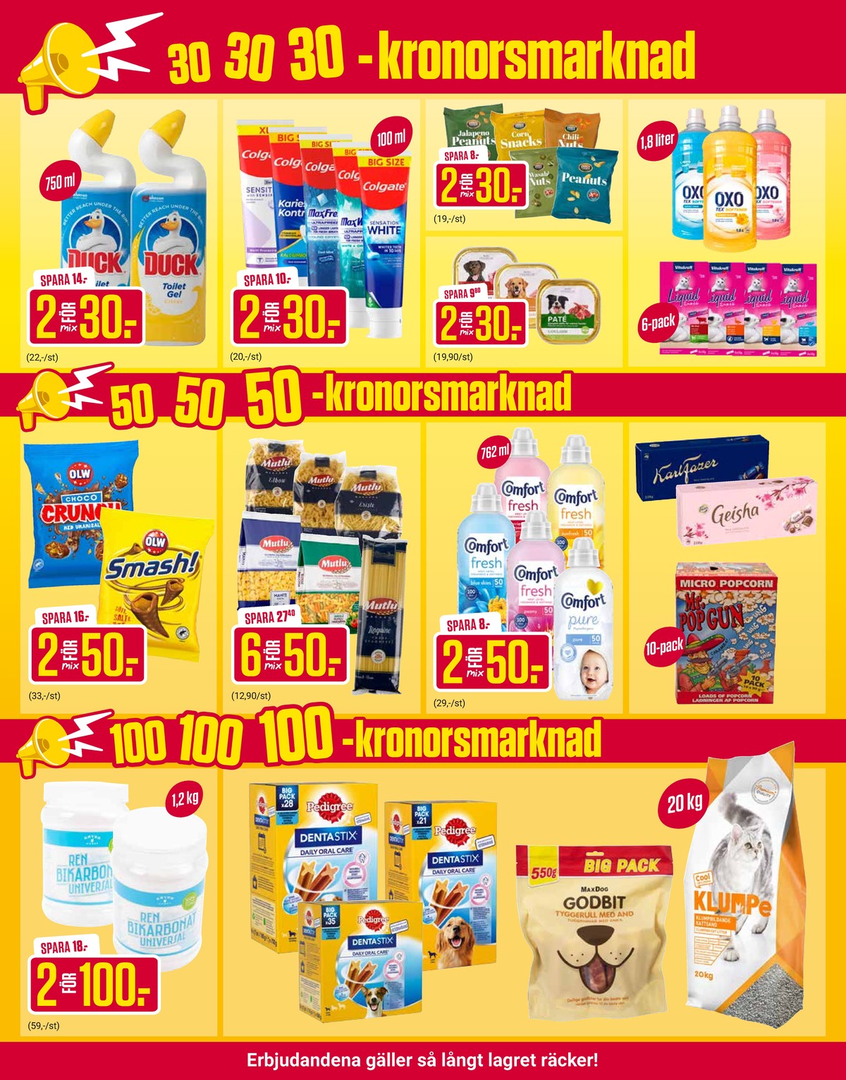 Se ÖoB reklamblad för vecka 2 på Kampanjveckan.se. Se bra erbjudanden på många varor, t.ex. kattmat vitakraft eller sköljmedel oxo. Läs reklambladet här! Sida 4
