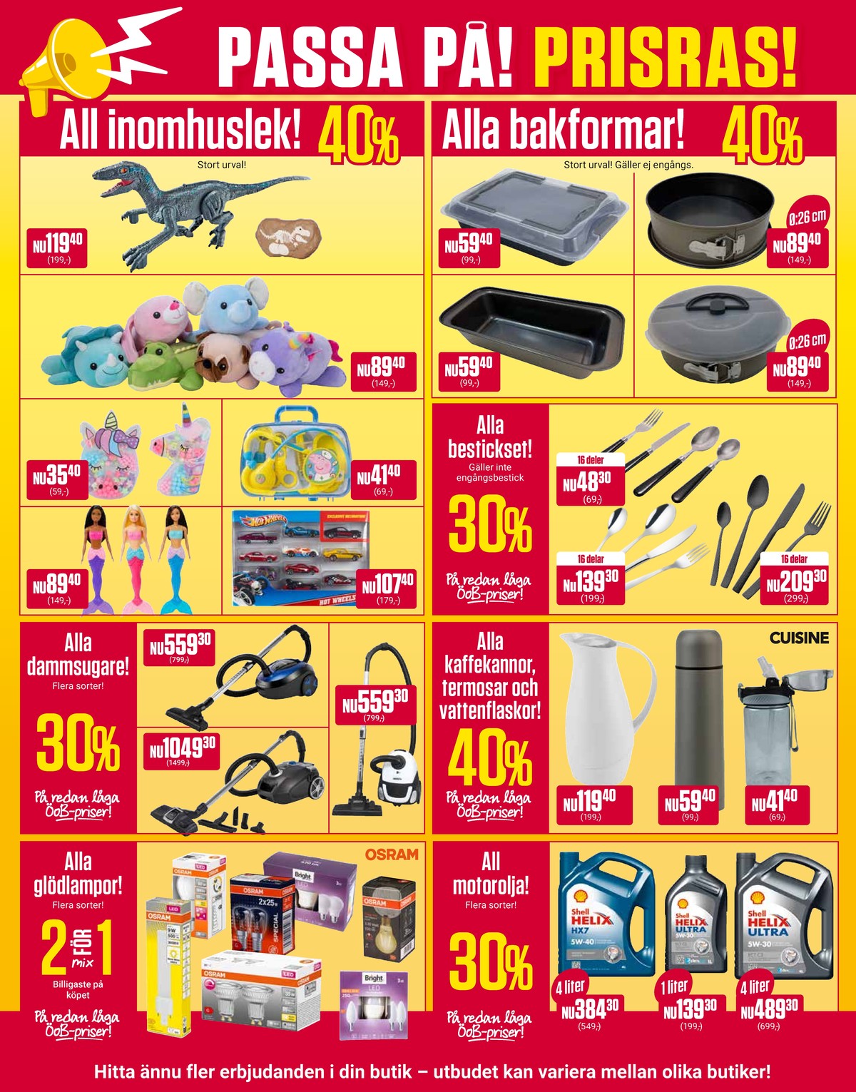 Se ÖoB reklamblad för vecka 2 på Kampanjveckan.se. Se bra erbjudanden på många varor, t.ex. dammsugare okänd eller lekdjur okänd. Läs reklambladet här! Sida 7
