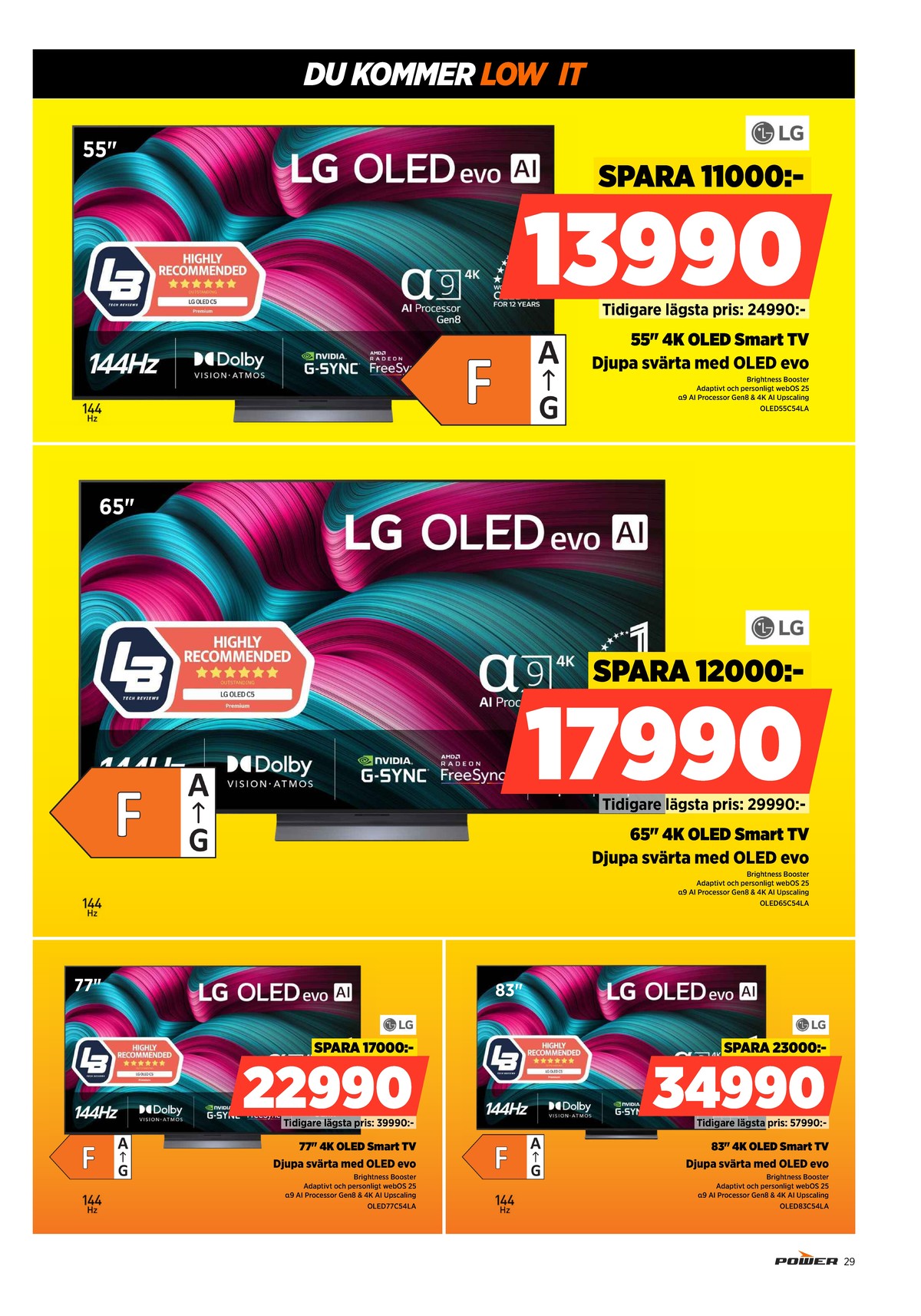 Se Power reklamblad för vecka 2 på Kampanjveckan.se. Se bra erbjudanden på många varor, t.ex. tv lg eller tv lg. Läs reklambladet här! Sida 29
