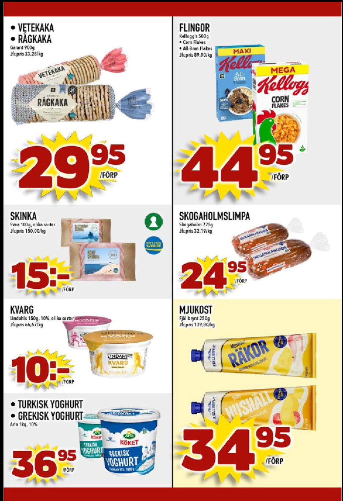 Se MatDax reklamblad för vecka 2 på Kampanjveckan.se. Se bra erbjudanden på många varor, t.ex. mjukost fjällbrynt eller limpa skogaholmslimpa. Läs reklambladet här! Sida 18
