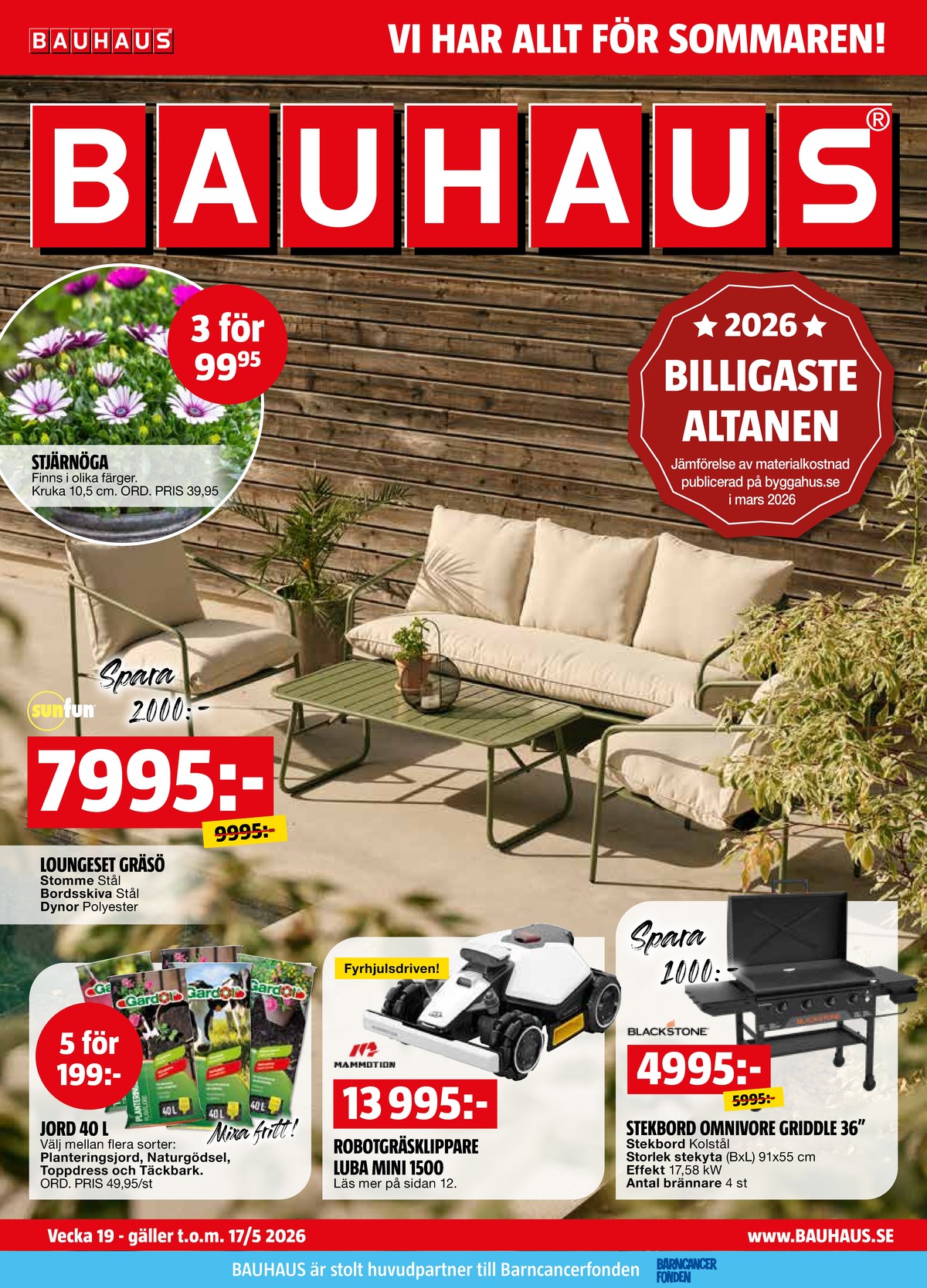 Se Bauhaus reklamblad för vecka 20 på Kampanjveckan.se. Se bra erbjudanden på många varor. Läs reklambladet här! Sida 1