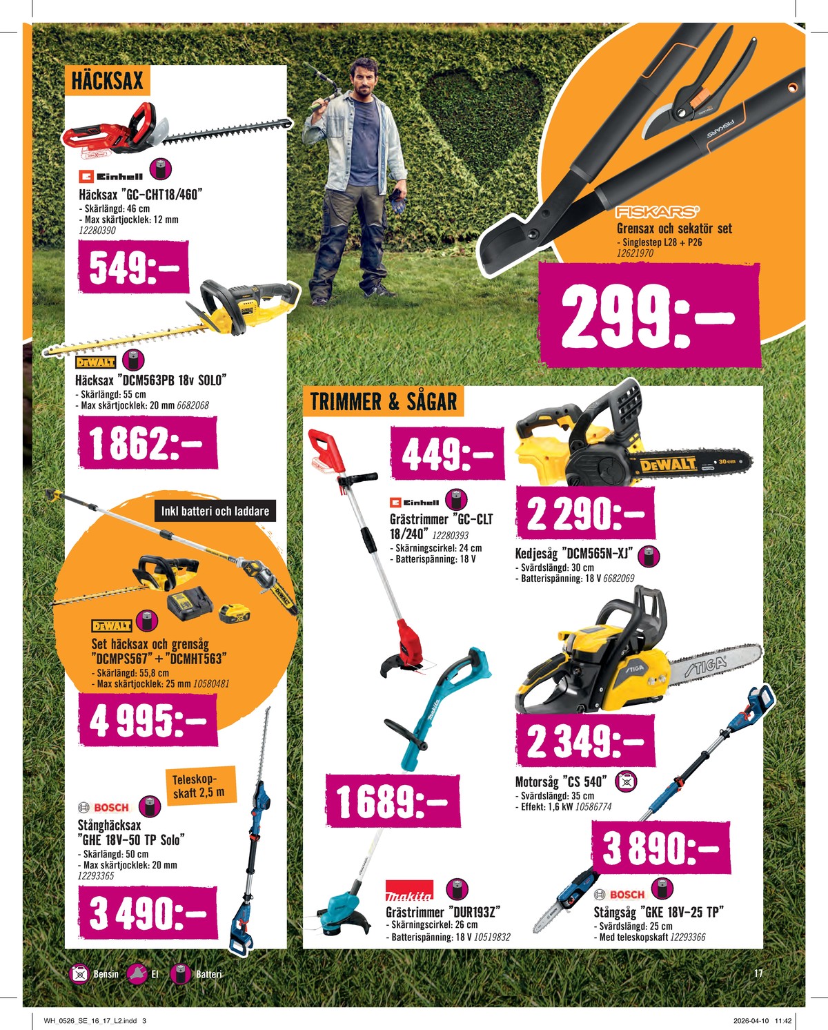 Se Hornbach reklamblad för vecka 20 på Kampanjveckan.se. Se bra erbjudanden på många varor. Läs reklambladet här! Sida 17