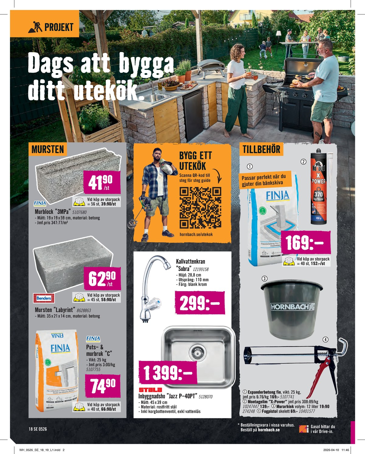 Se Hornbach reklamblad för vecka 20 på Kampanjveckan.se. Se bra erbjudanden på många varor. Läs reklambladet här! Sida 18