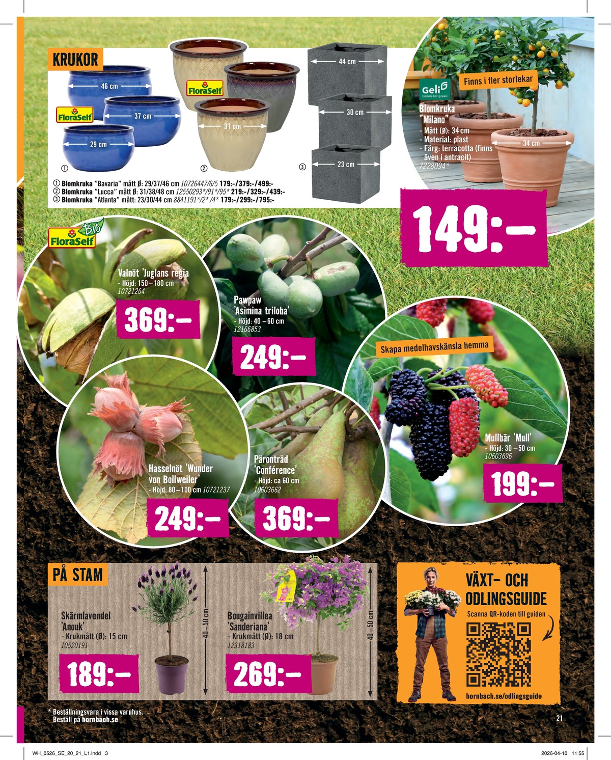 Se Hornbach reklamblad för vecka 20 på Kampanjveckan.se. Se bra erbjudanden på många varor. Läs reklambladet här! Sida 21