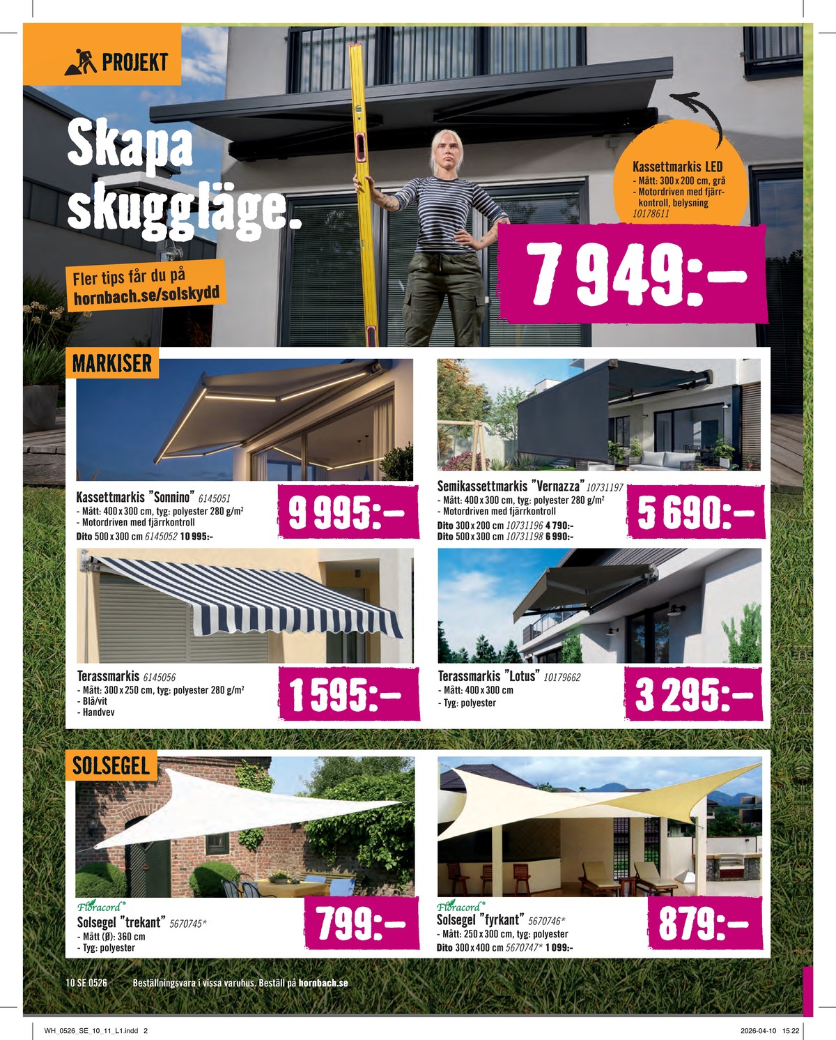 Se Hornbach reklamblad för vecka 20 på Kampanjveckan.se. Se bra erbjudanden på många varor. Läs reklambladet här! Sida 10