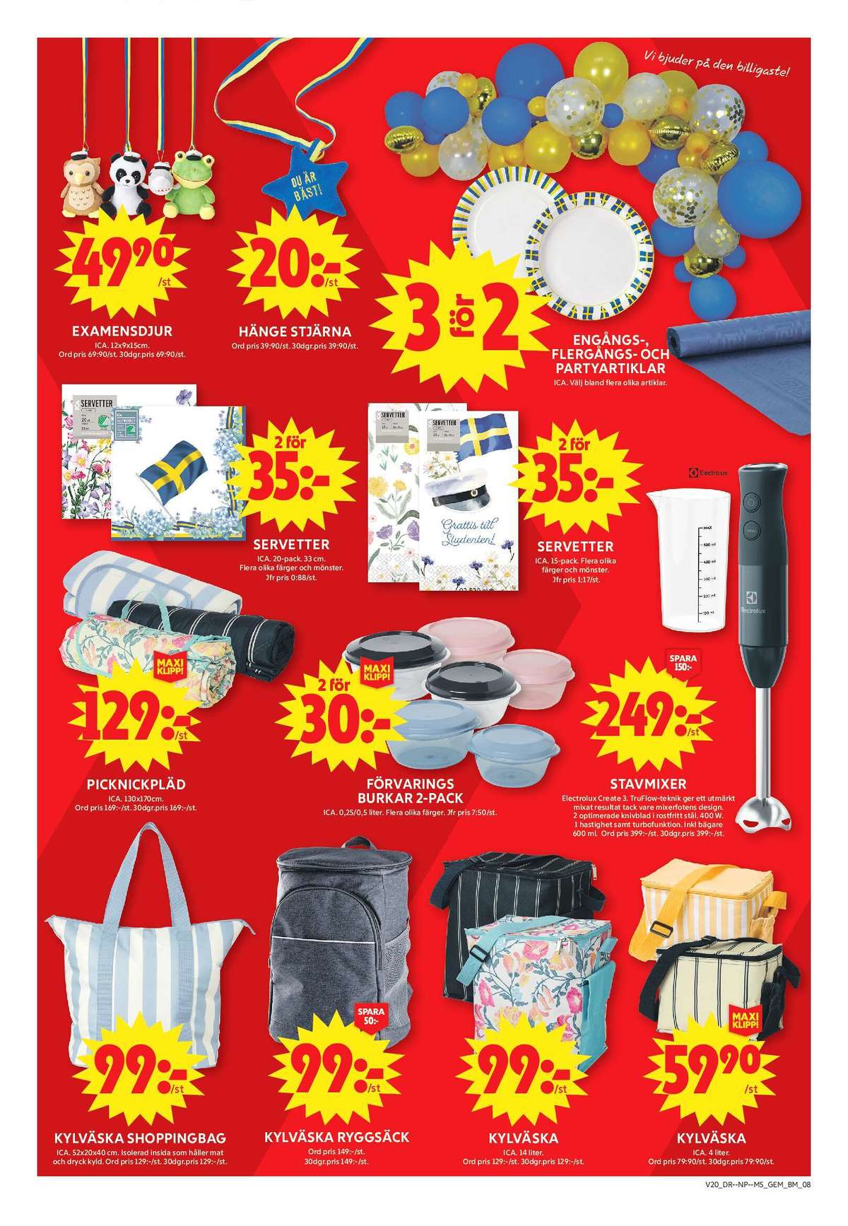 Se ICA Maxi reklamblad för vecka 20 på Kampanjveckan.se. Se bra erbjudanden på många varor, t.ex. studentprylar ica eller studentprylar ica. Läs reklambladet här! Sida 12
