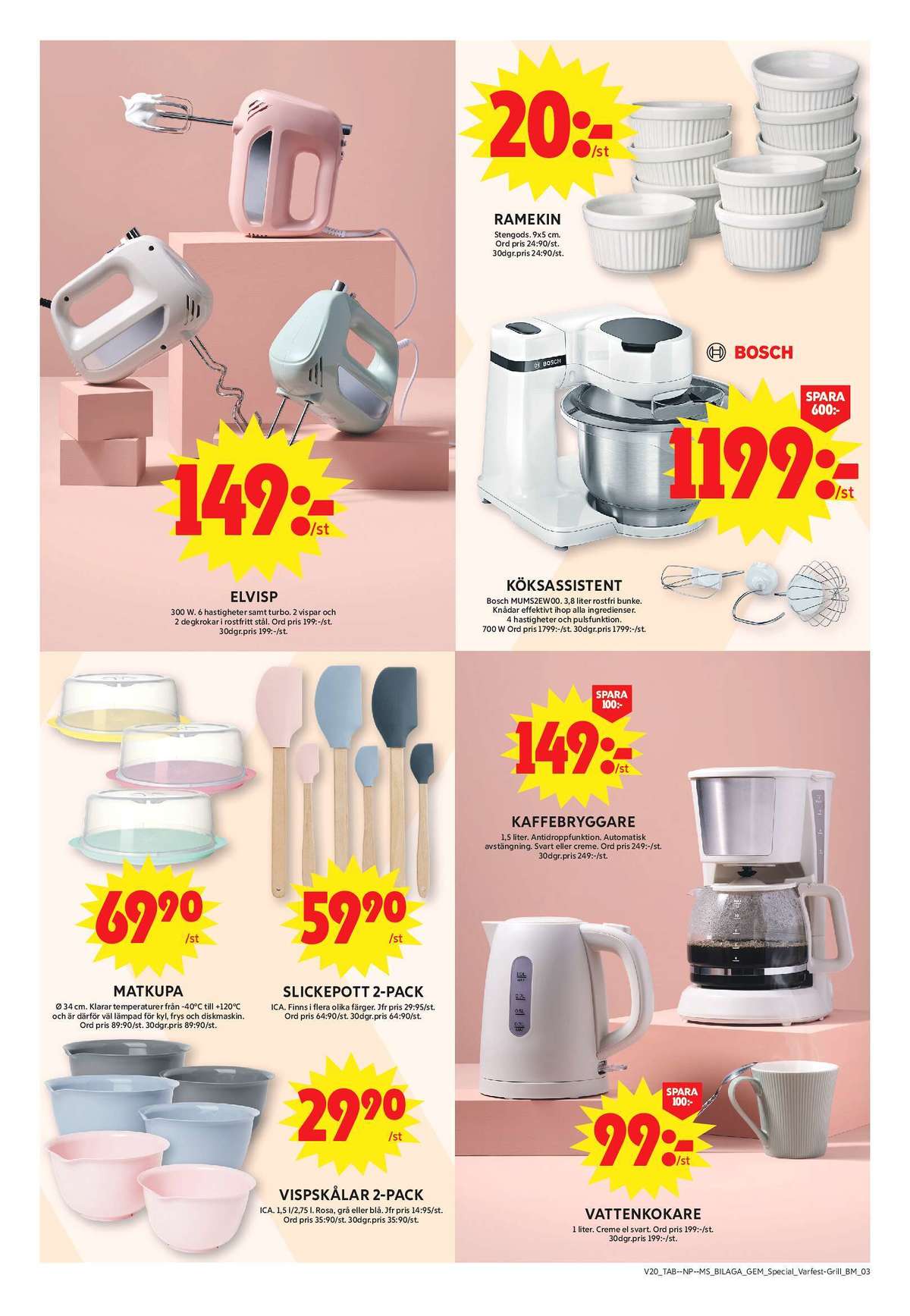 Se ICA Maxi reklamblad för vecka 20 på Kampanjveckan.se. Se bra erbjudanden på många varor, t.ex. elvisp okänd eller slickepott ica. Läs reklambladet här! Sida 19
