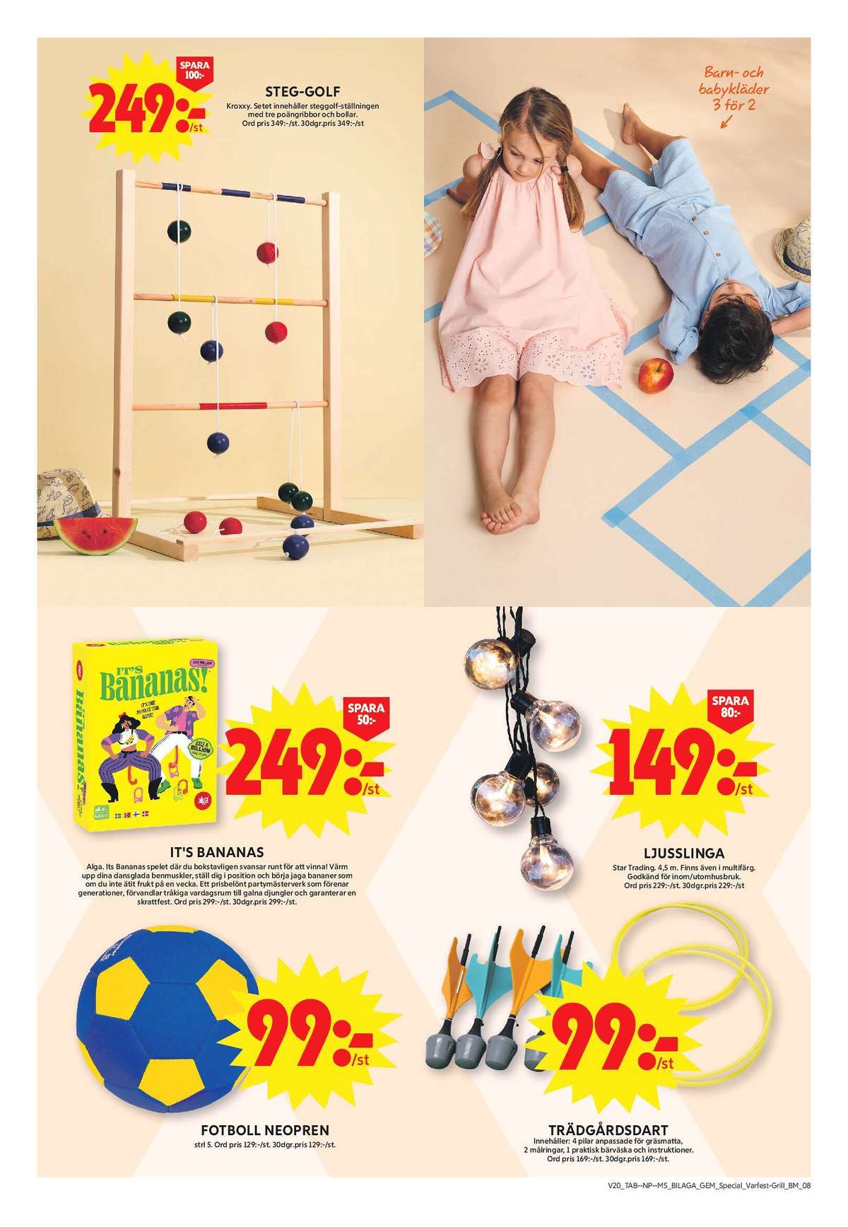 Se ICA Maxi reklamblad för vecka 20 på Kampanjveckan.se. Se bra erbjudanden på många varor, t.ex. utomhusspel kroxxy eller barnkläder mywear. Läs reklambladet här! Sida 24
