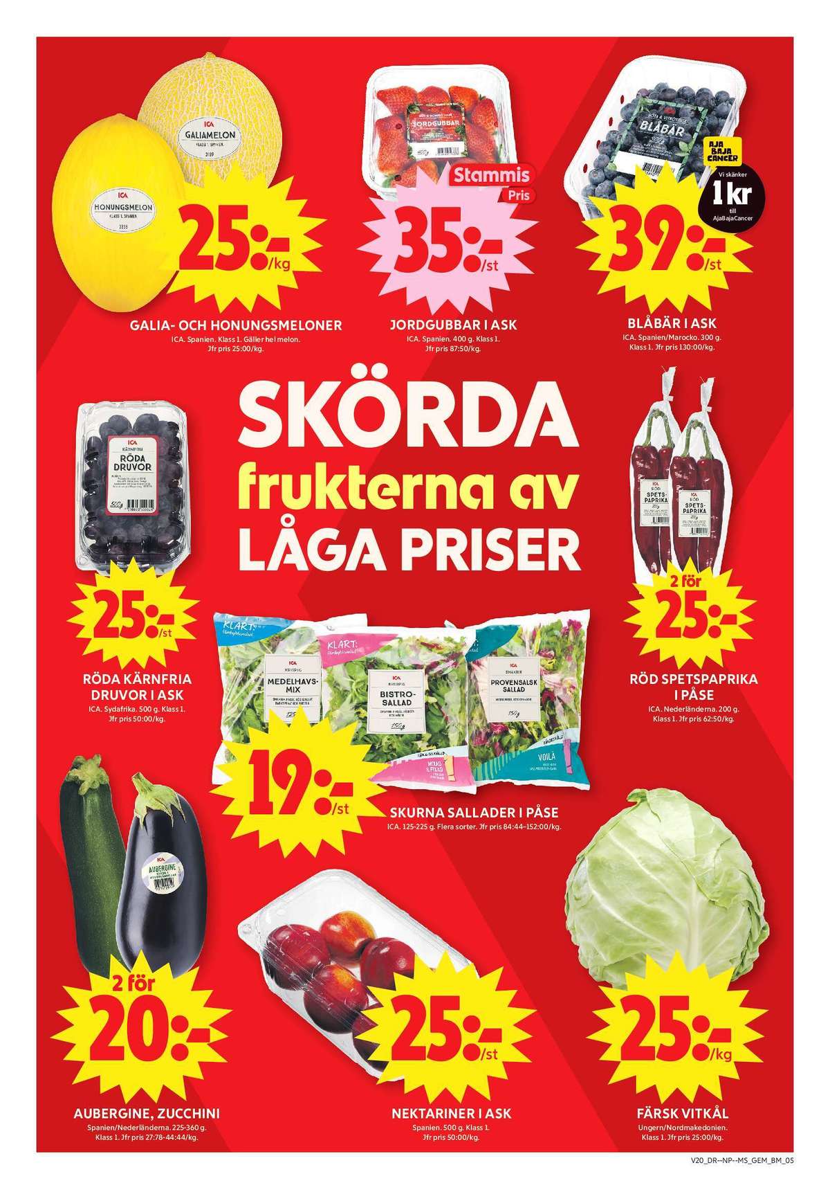 Se ICA Maxi reklamblad för vecka 20 på Kampanjveckan.se. Se bra erbjudanden på många varor, t.ex. galiamelon ica eller honungsmelon ica. Läs reklambladet här! Sida 5

