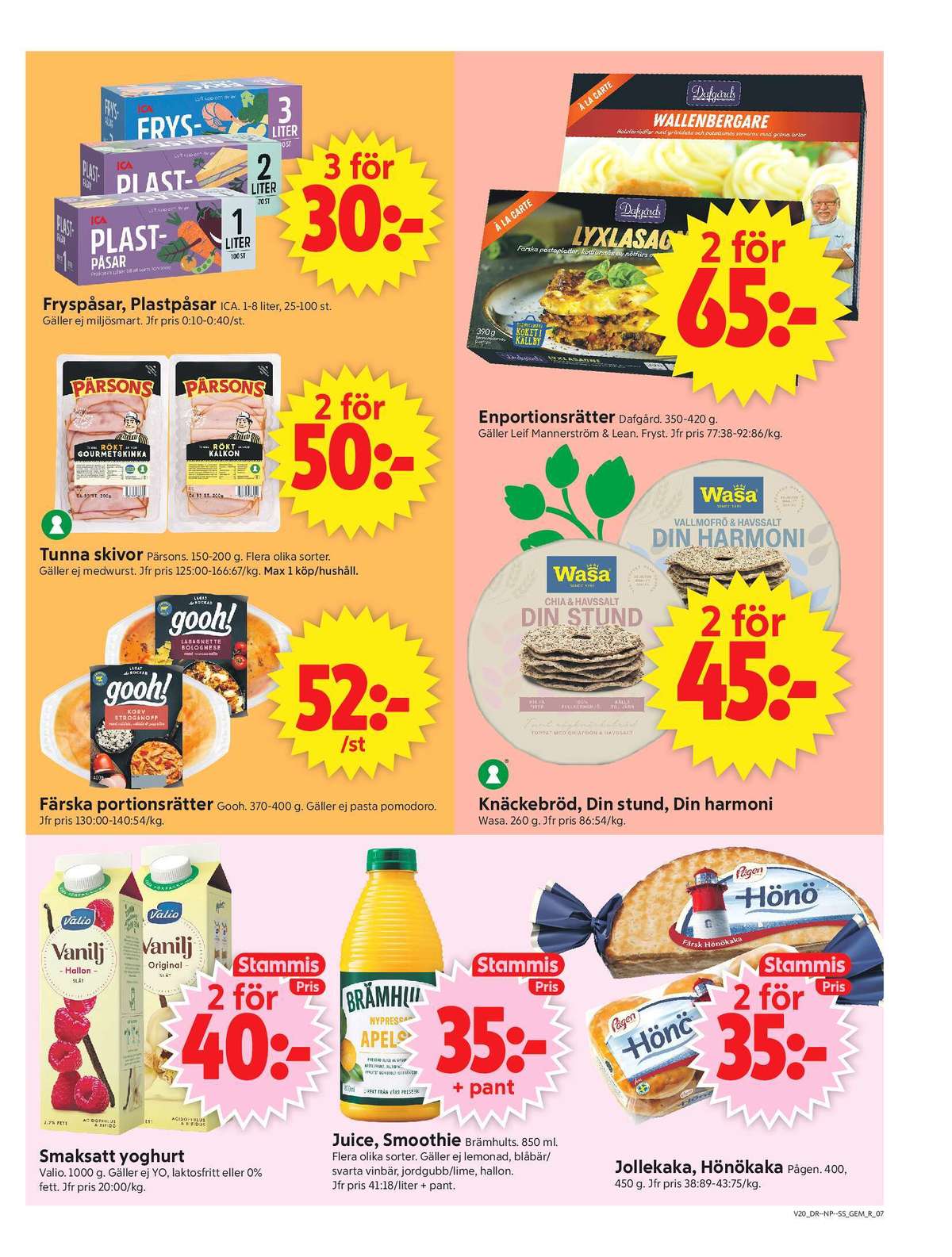 Se ICA Supermarket reklamblad för vecka 20 på Kampanjveckan.se. Se bra erbjudanden på många varor, t.ex. plastpåsar ica eller plastpåsar ica. Läs reklambladet här! Sida 9
