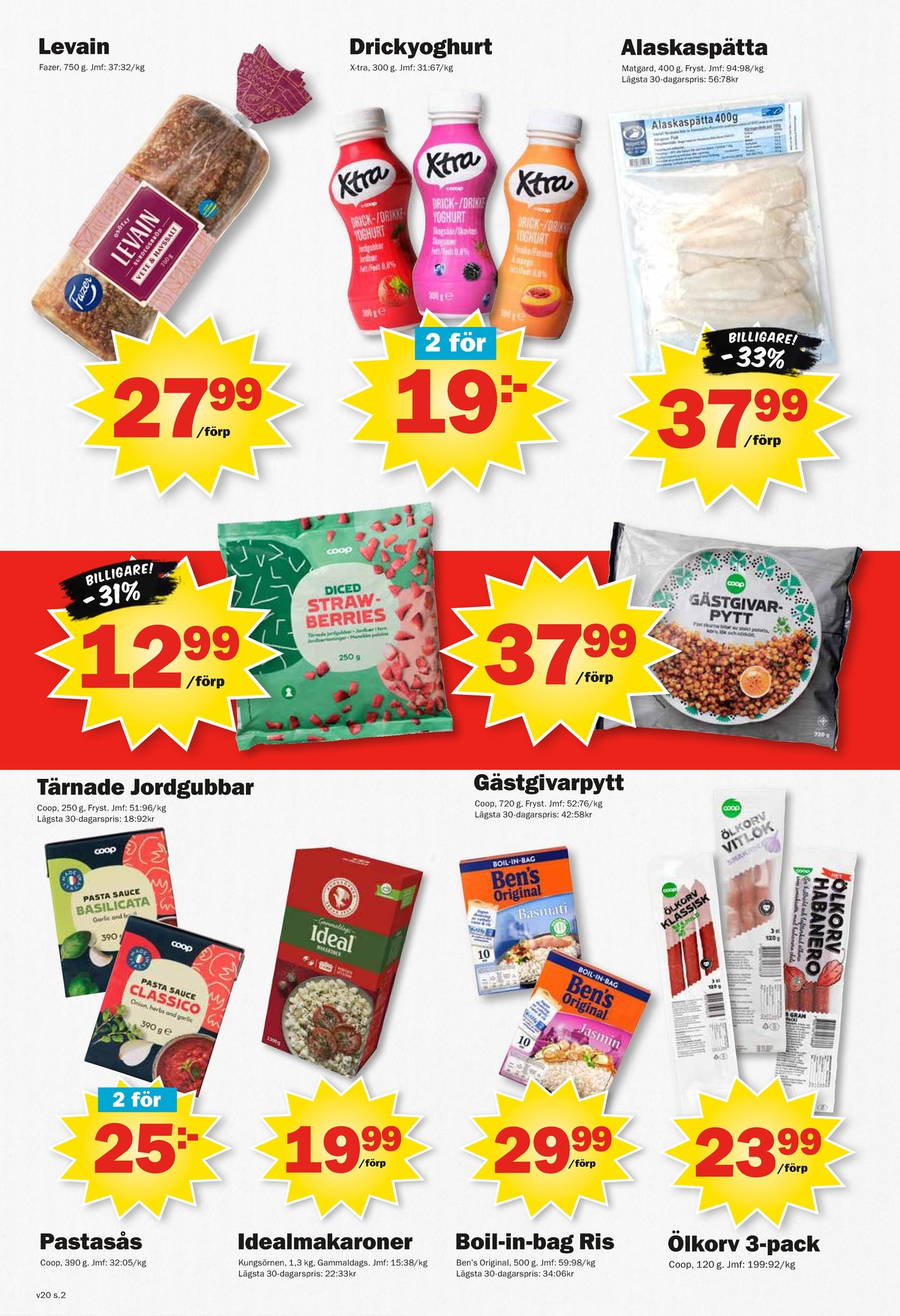 Se Pekås reklamblad för vecka 20 på Kampanjveckan.se. Se bra erbjudanden på många varor, t.ex. matbröd levain eller andra varor. Läs reklambladet här! Sida 2
