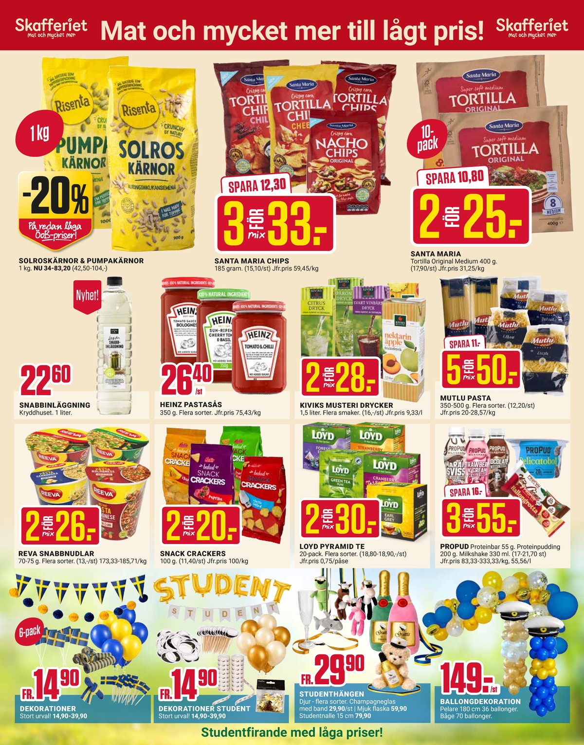 Se ÖoB reklamblad för vecka 20 på Kampanjveckan.se. Se bra erbjudanden på många varor. Läs reklambladet här! Sida 3