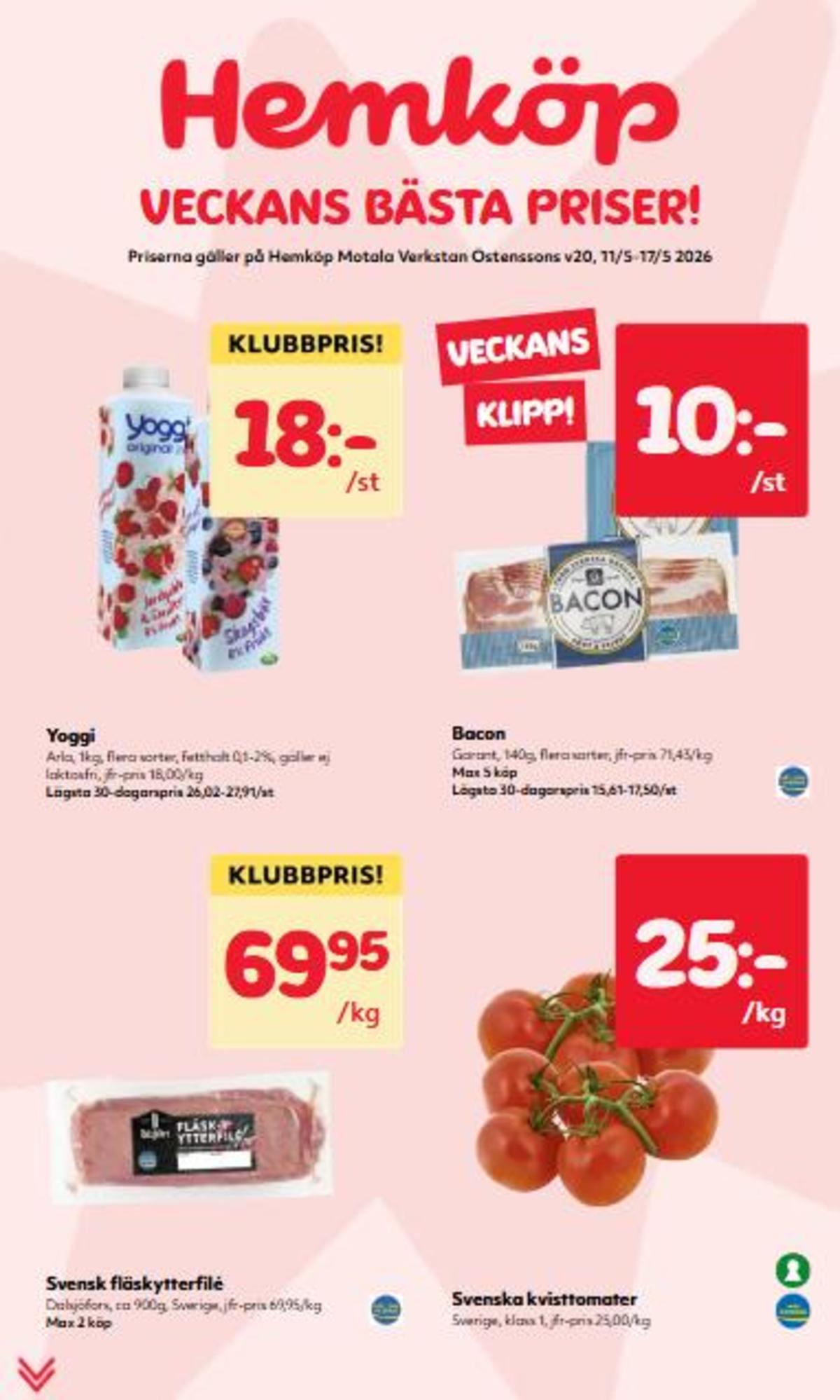 Se Hemköp reklamblad för vecka 20 på Kampanjveckan.se. Se bra erbjudanden på många varor. Läs reklambladet här! Sida 1