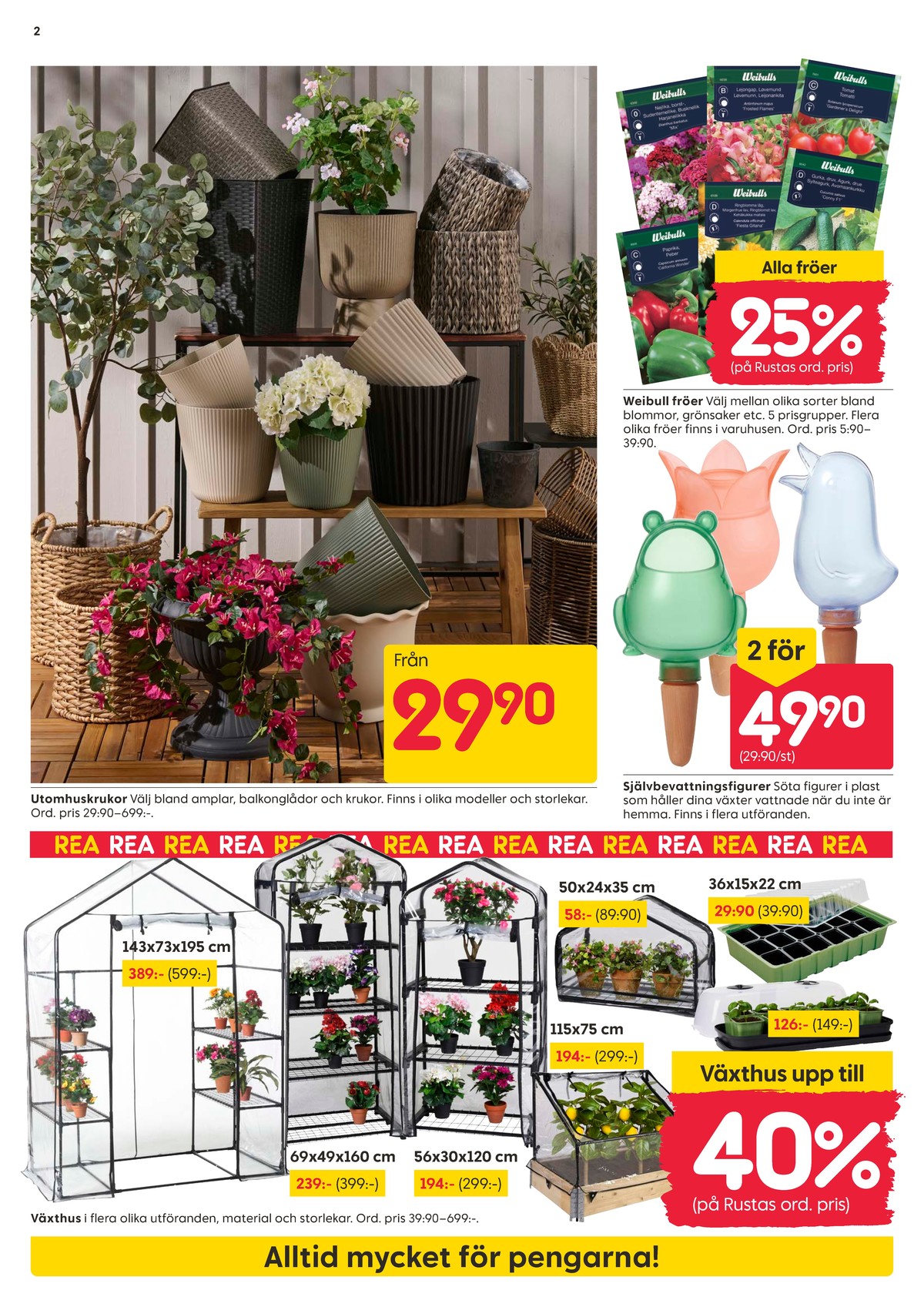Se Rusta reklamblad för vecka 20 på Kampanjveckan.se. Se bra erbjudanden på många varor. Läs reklambladet här! Sida 2