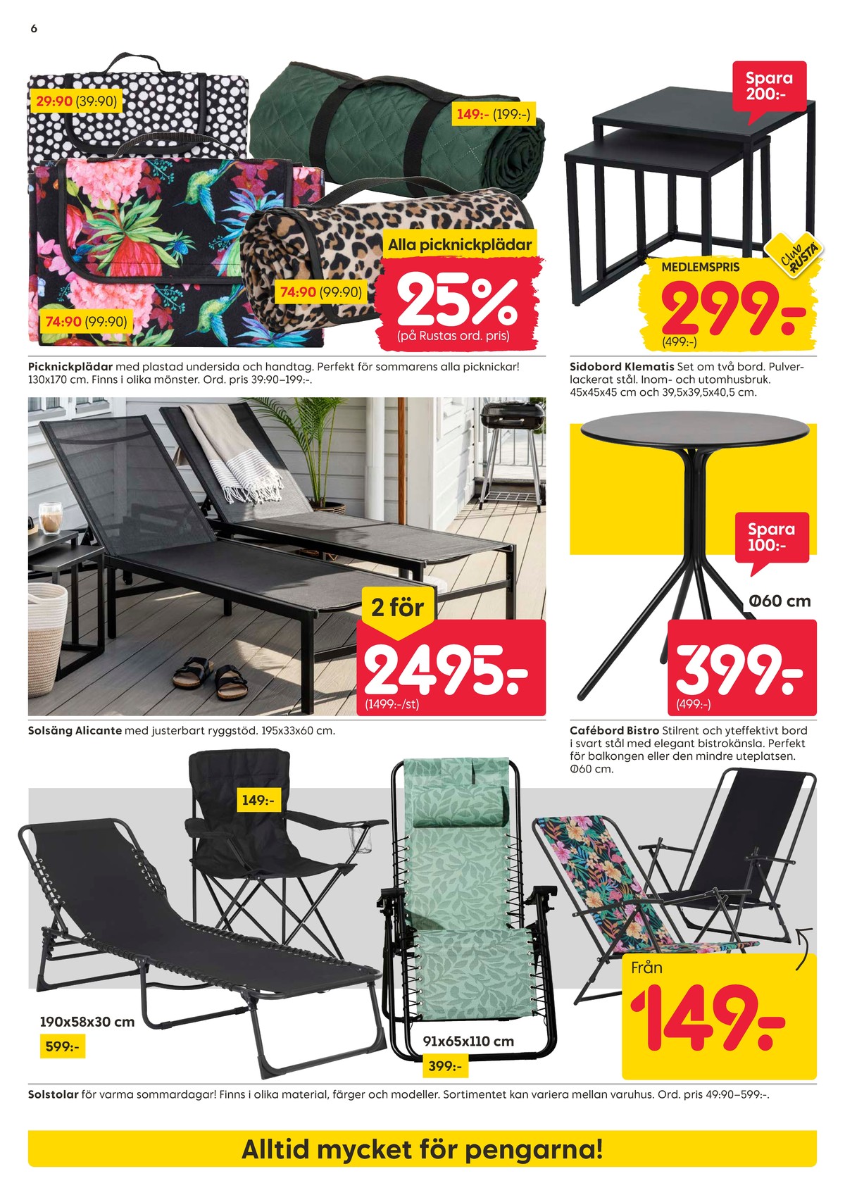 Se Rusta reklamblad för vecka 20 på Kampanjveckan.se. Se bra erbjudanden på många varor. Läs reklambladet här! Sida 6
