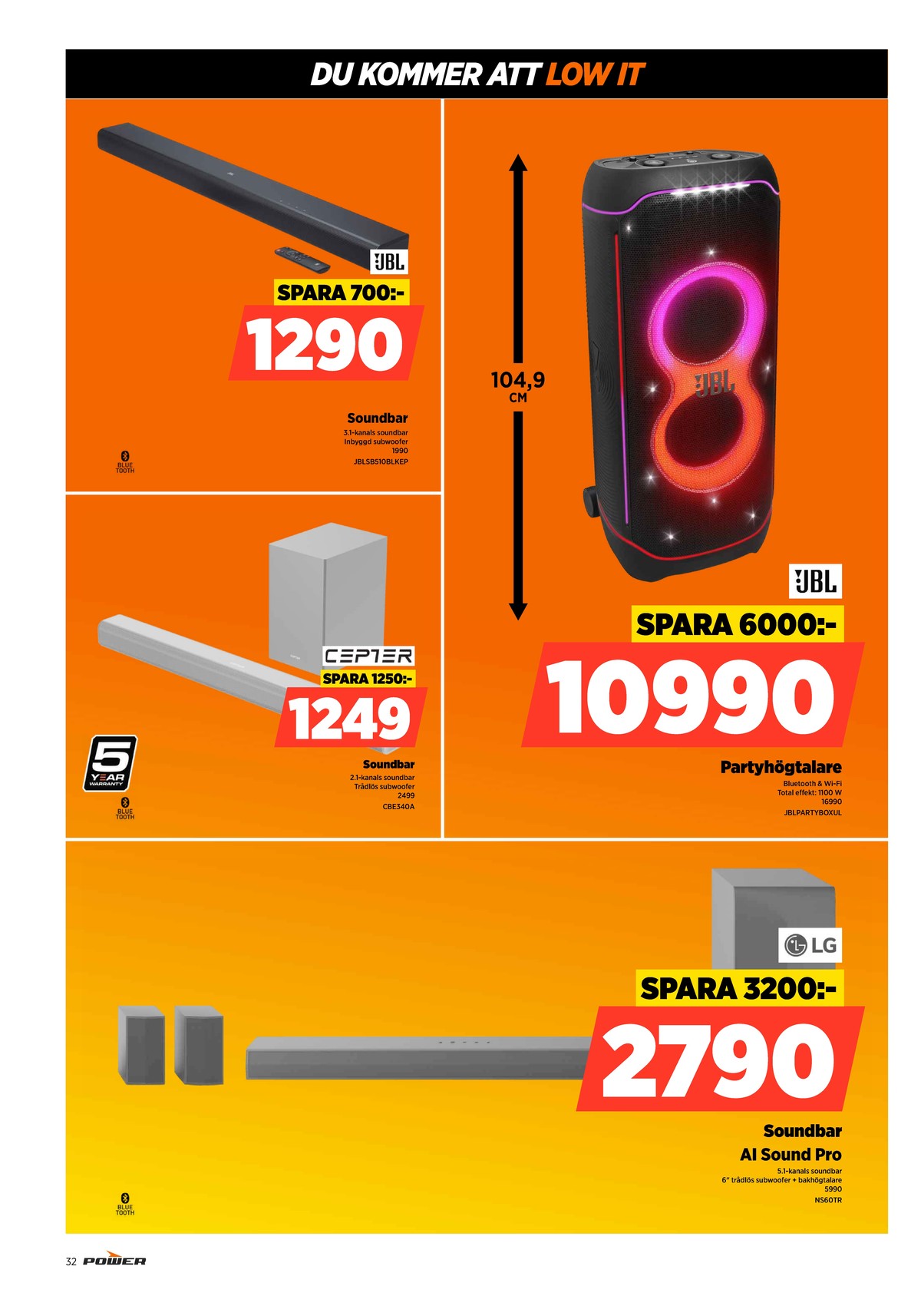 Se Power reklamblad för vecka 20 på Kampanjveckan.se. Se bra erbjudanden på många varor. Läs reklambladet här! Sida 32