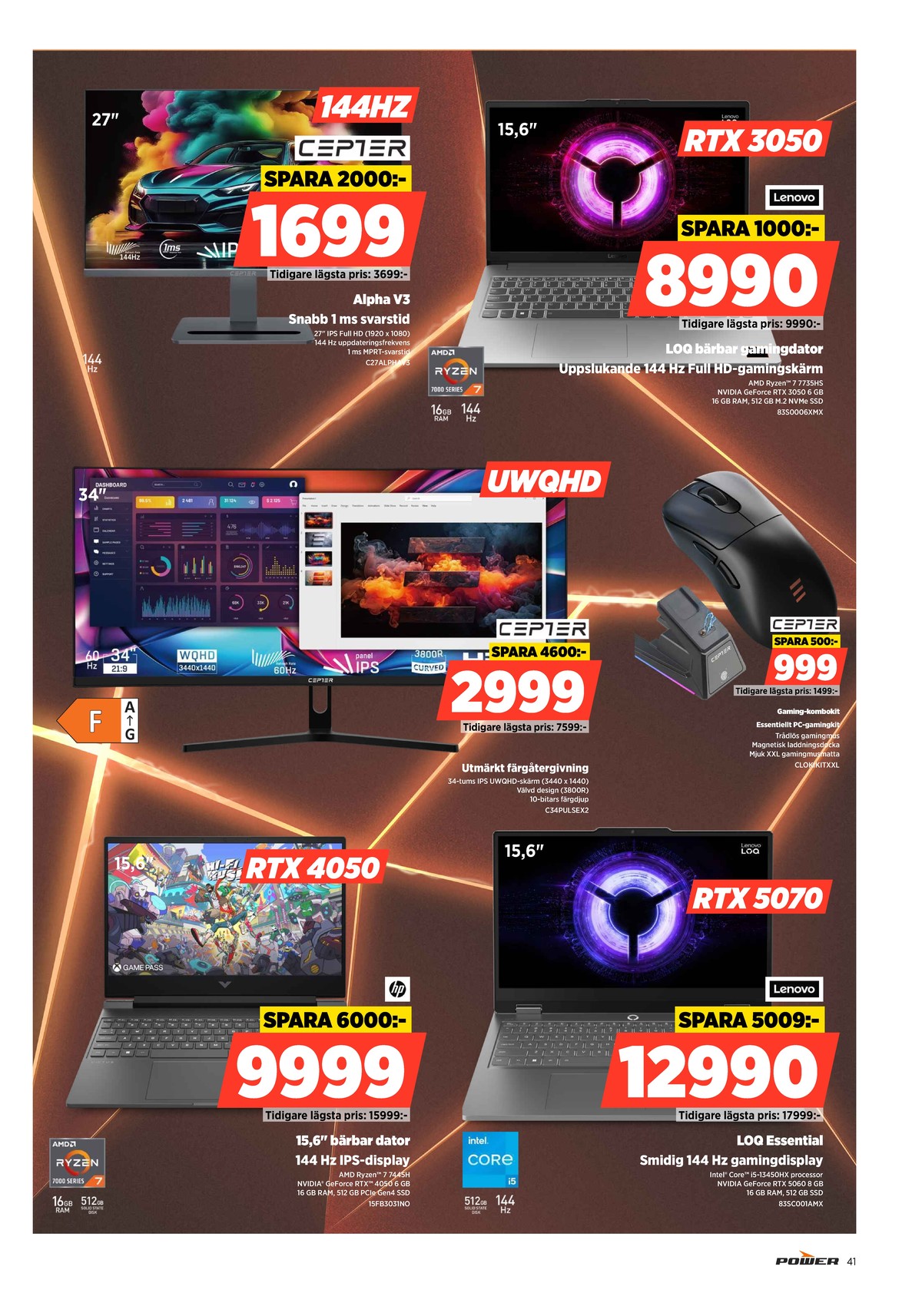 Se Power reklamblad för vecka 20 på Kampanjveckan.se. Se bra erbjudanden på många varor. Läs reklambladet här! Sida 41