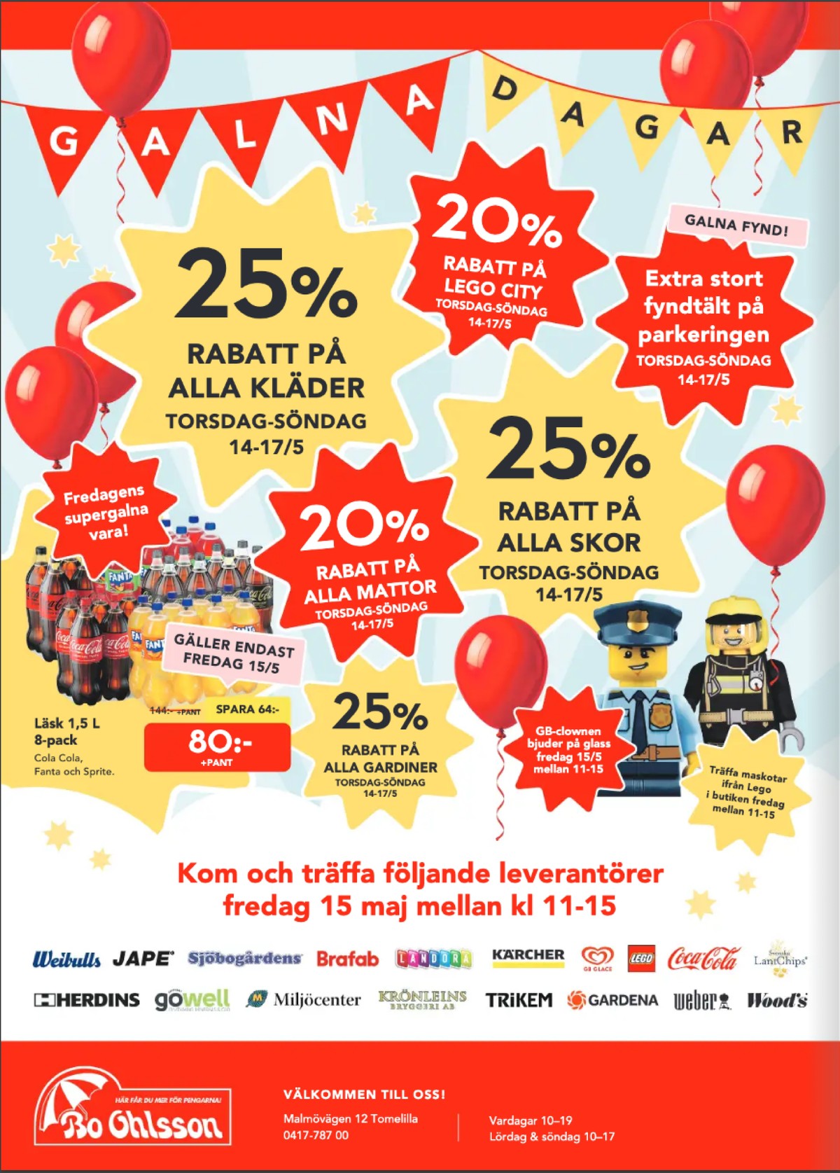 Se Bo Ohlsson reklamblad för vecka 20 på Kampanjveckan.se. Se bra erbjudanden på många varor. Läs reklambladet här! Sida 12