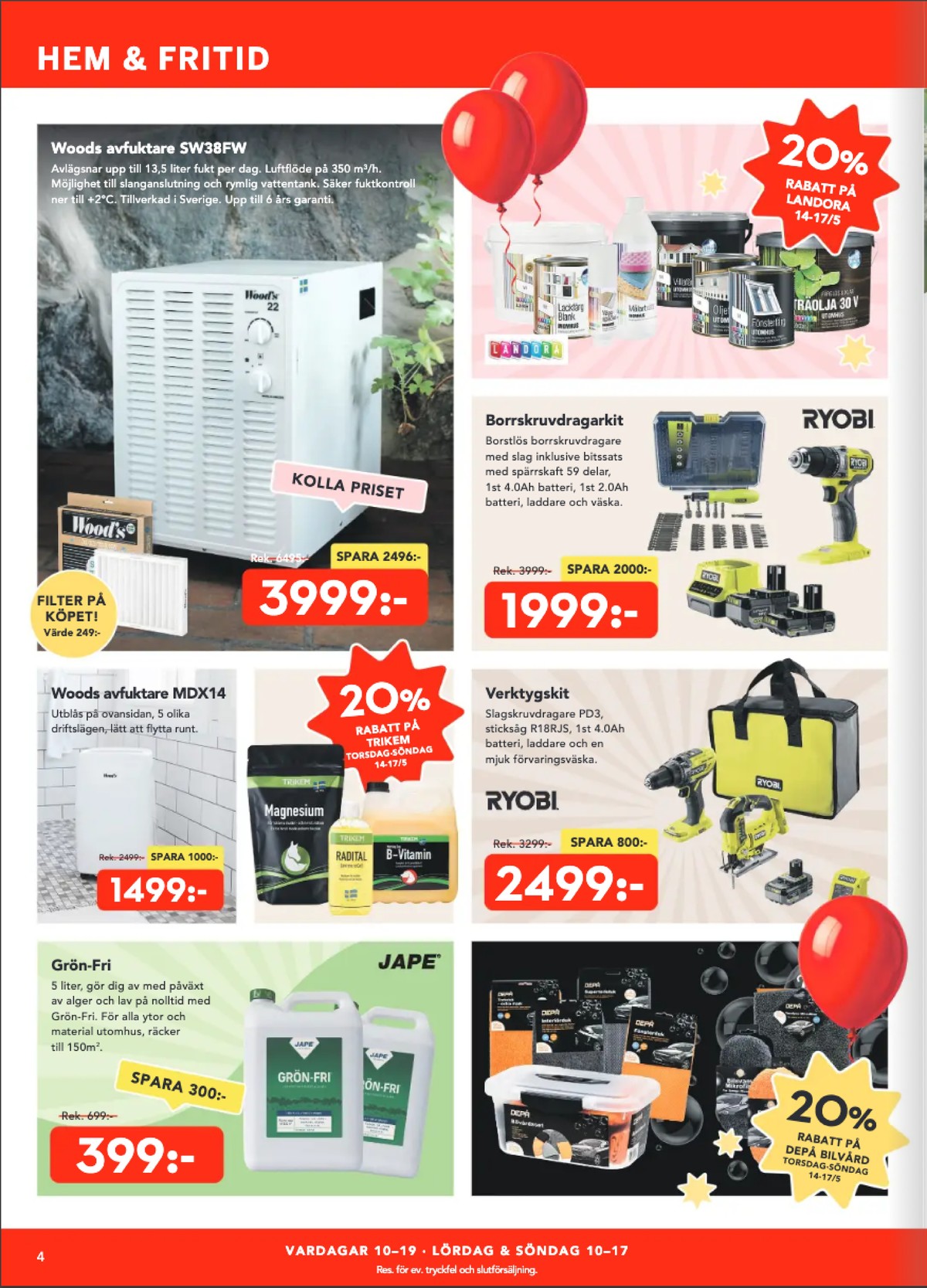 Se Bo Ohlsson reklamblad för vecka 20 på Kampanjveckan.se. Se bra erbjudanden på många varor. Läs reklambladet här! Sida 4