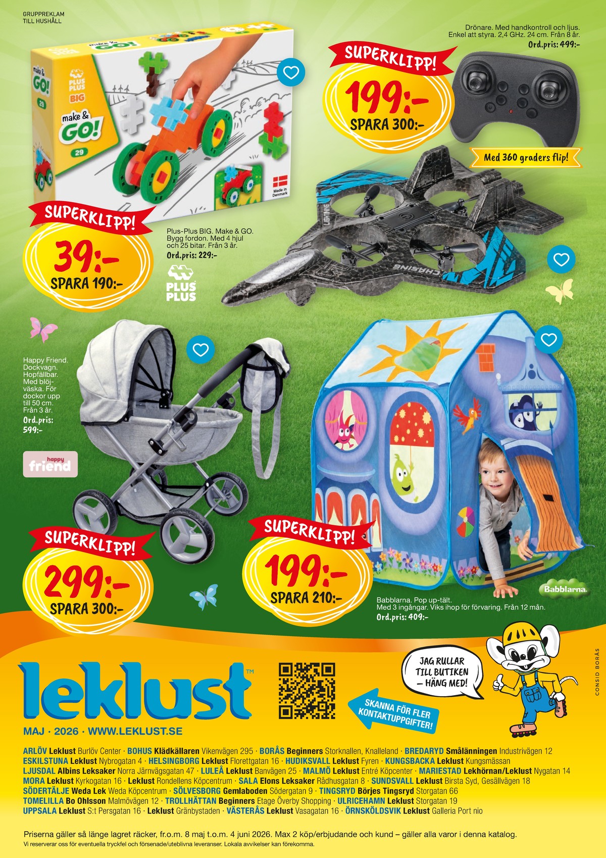 Se Leklust reklamblad för vecka 21 på Kampanjveckan.se. Se bra erbjudanden på många varor. Läs reklambladet här! Sida 26