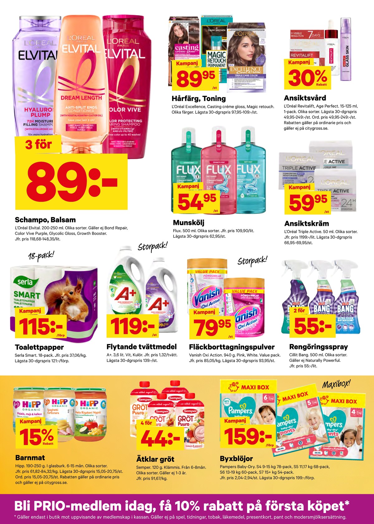 Se City Gross reklamblad för vecka 21 på Kampanjveckan.se. Se bra erbjudanden på många varor, t.ex. barnmat hipp eller rengöringsmedel cillit bang. Läs reklambladet här! Sida 8
