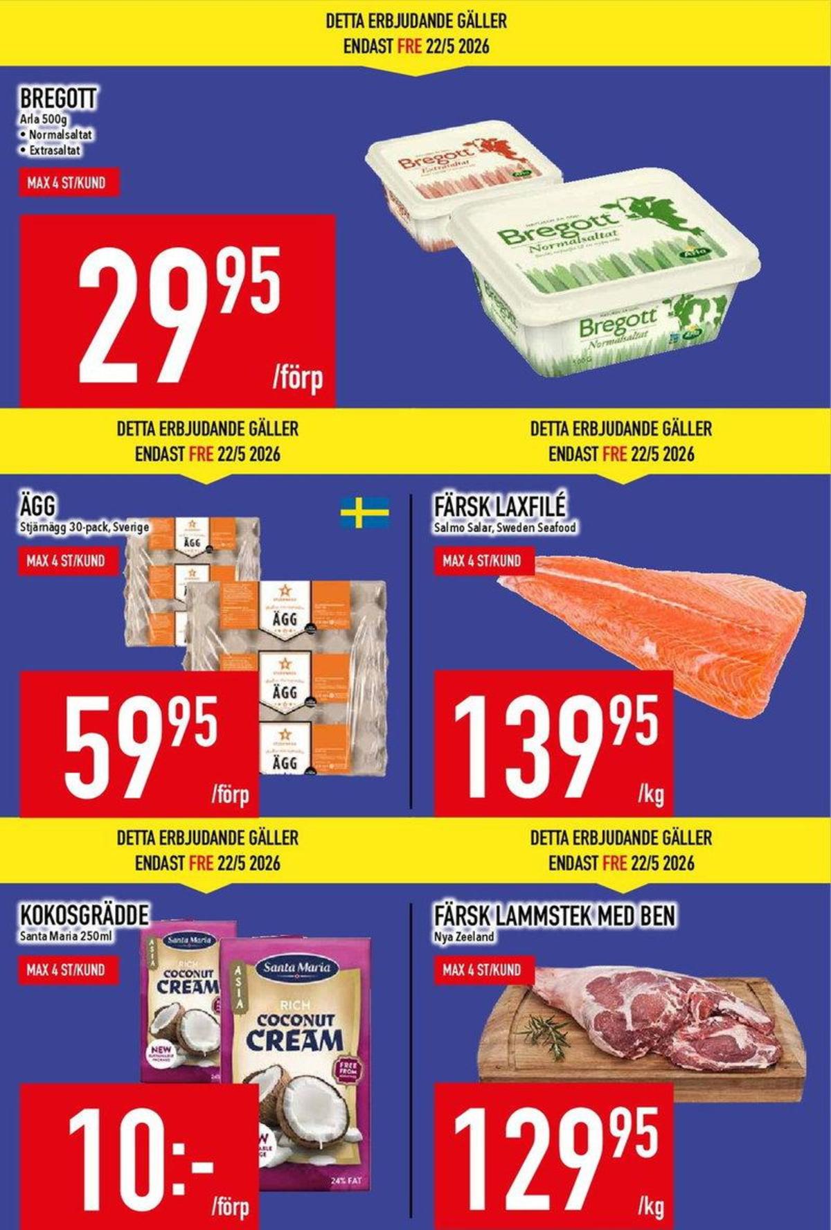 Se MatDax reklamblad för vecka 21 på Kampanjveckan.se. Se bra erbjudanden på många varor, t.ex. Ägg stjärnägg eller lammstek okänd. Läs reklambladet här! Sida 4
