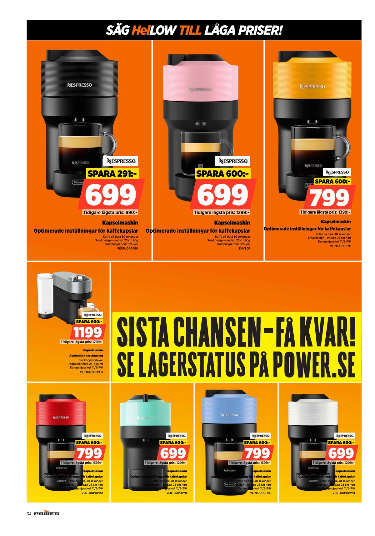 Se Power reklamblad för vecka 21 på Kampanjveckan.se. Se bra erbjudanden på många varor. Läs reklambladet här! Sida 34