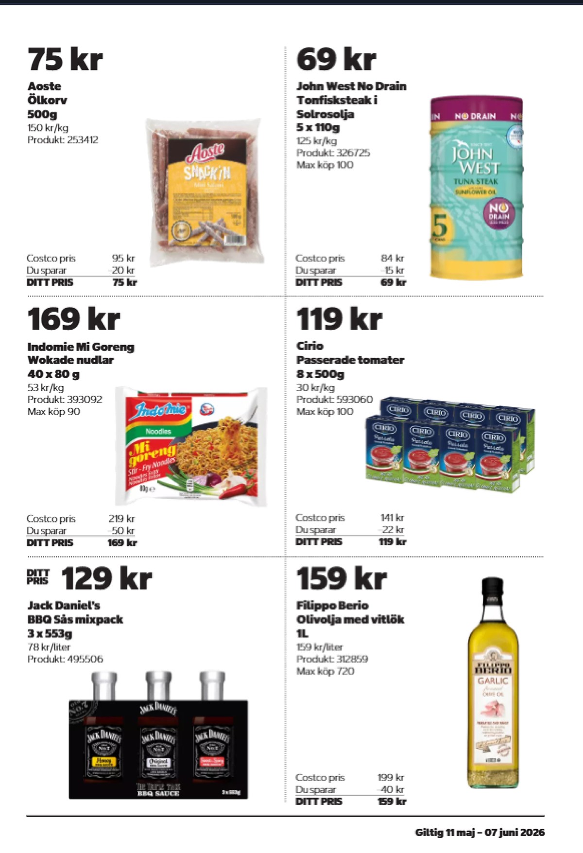 Se Costco reklamblad för vecka 22 på Kampanjveckan.se. Se bra erbjudanden på många varor. Läs reklambladet här! Sida 13