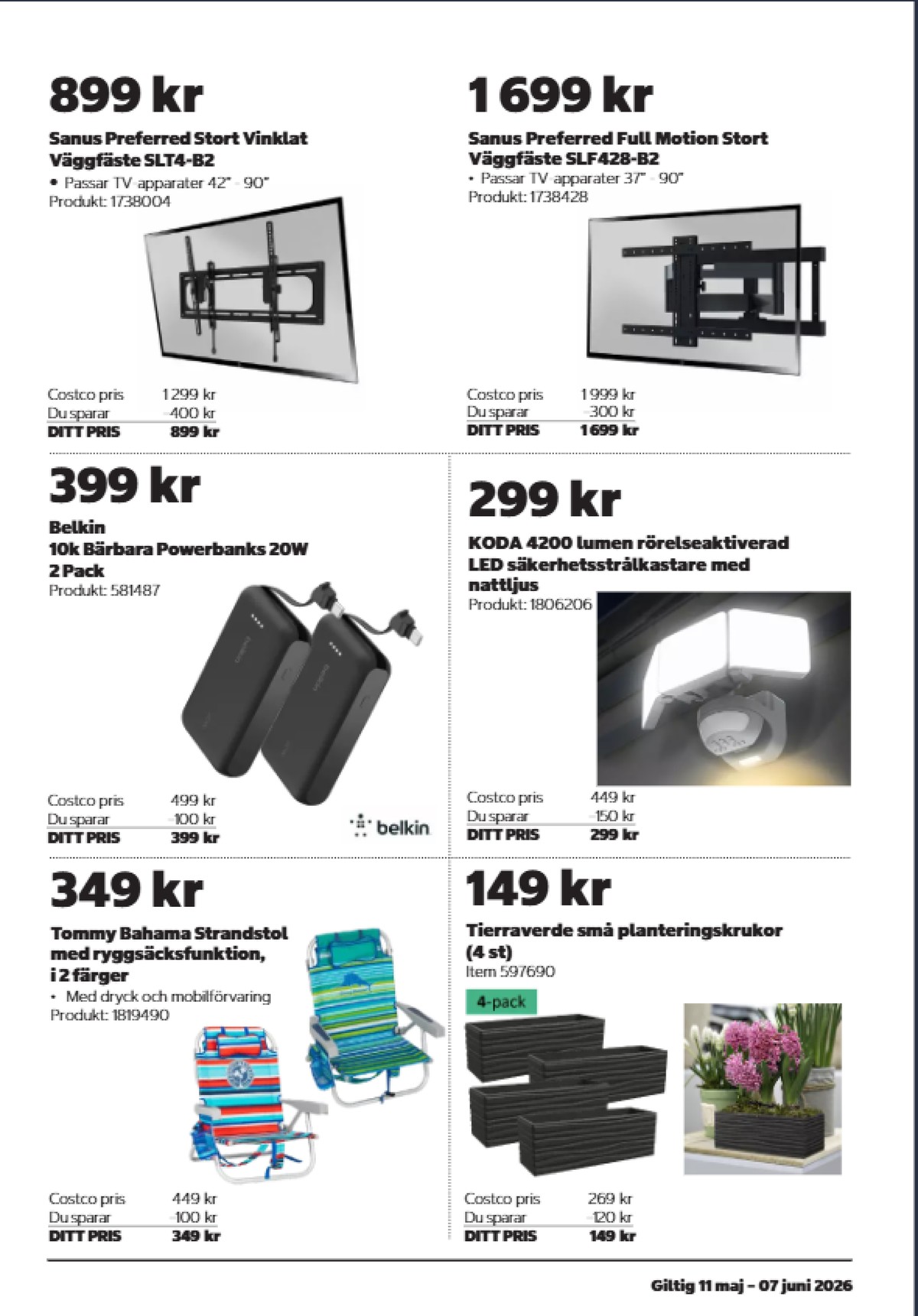 Se Costco reklamblad för vecka 22 på Kampanjveckan.se. Se bra erbjudanden på många varor. Läs reklambladet här! Sida 5