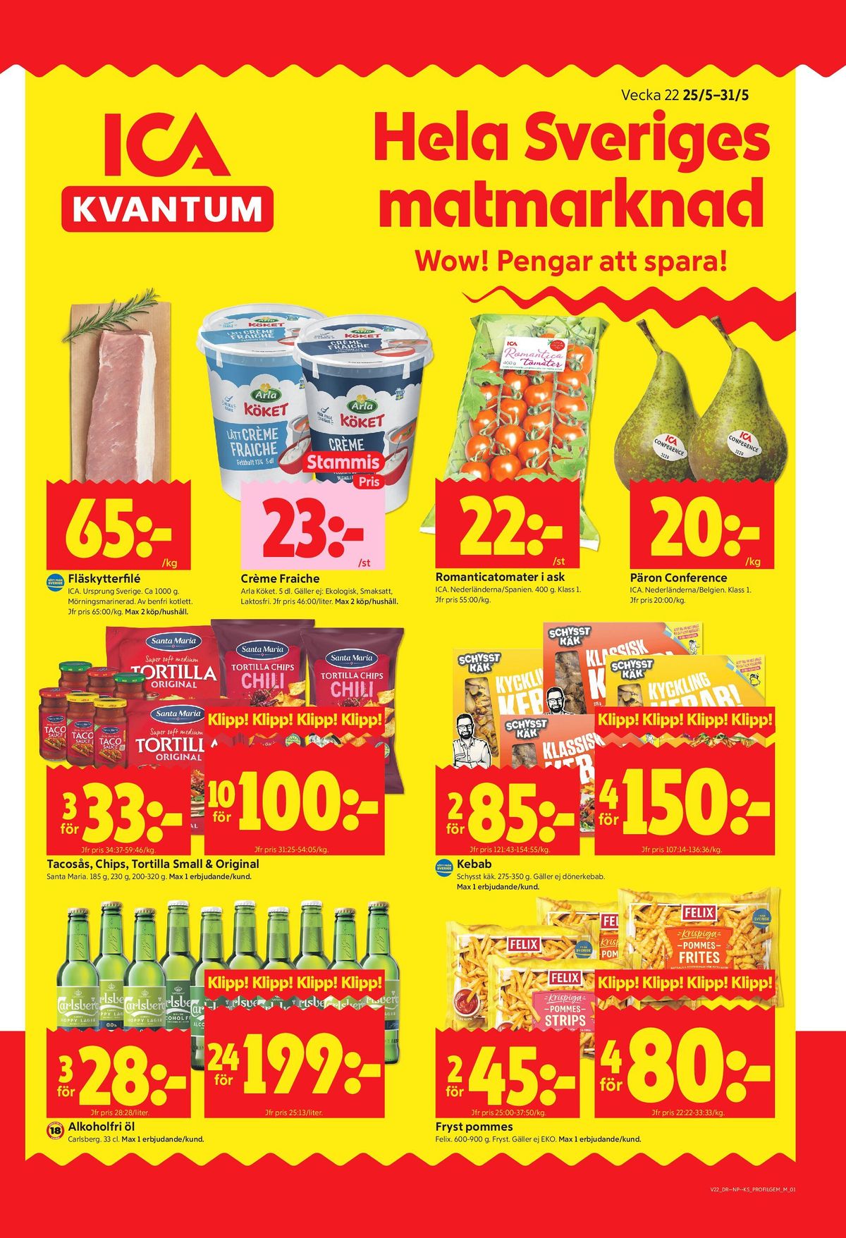 Se ICA Kvantum reklamblad för vecka 22 på Kampanjveckan.se. Se bra erbjudanden på många varor, t.ex. fläskytterfilé ica eller crème fraiche arla köket. Läs reklambladet här! Sida 1
