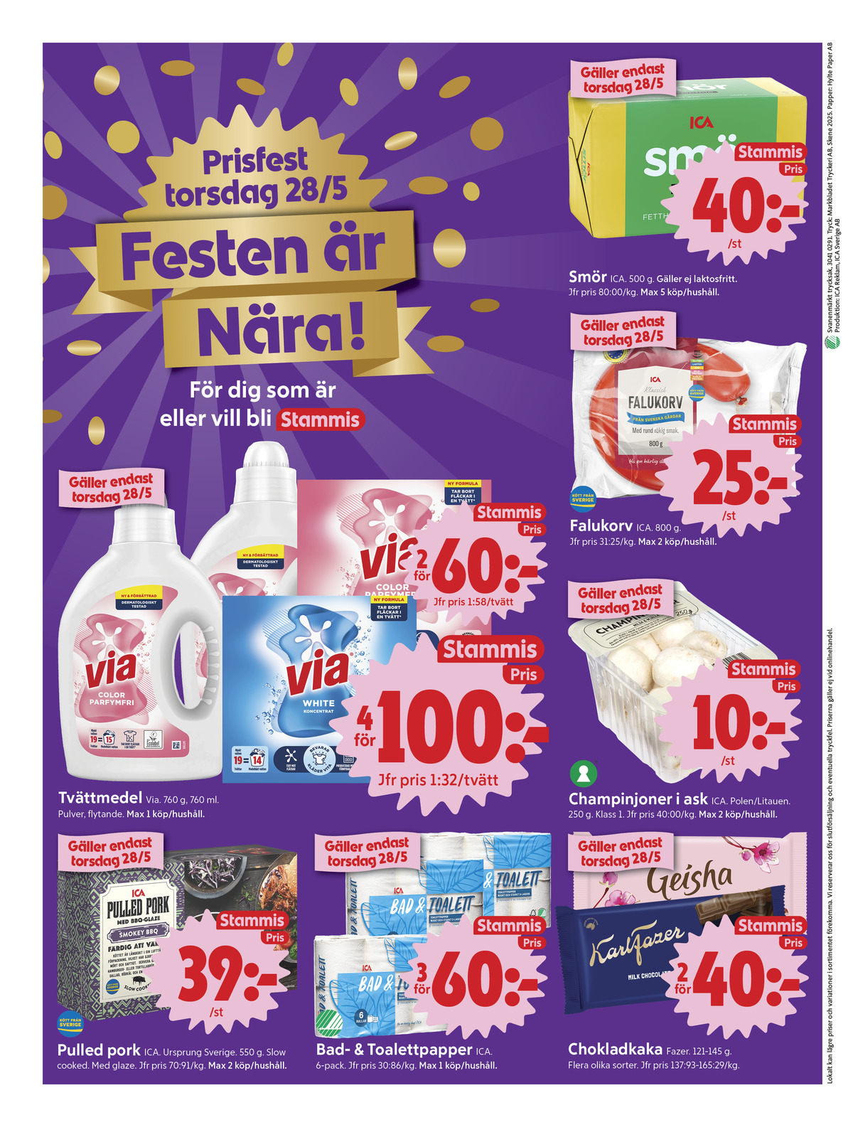 Se ICA Nära reklamblad för vecka 22 på Kampanjveckan.se. Se bra erbjudanden på många varor, t.ex. smör ica eller falukorv ica. Läs reklambladet här! Sida 8
