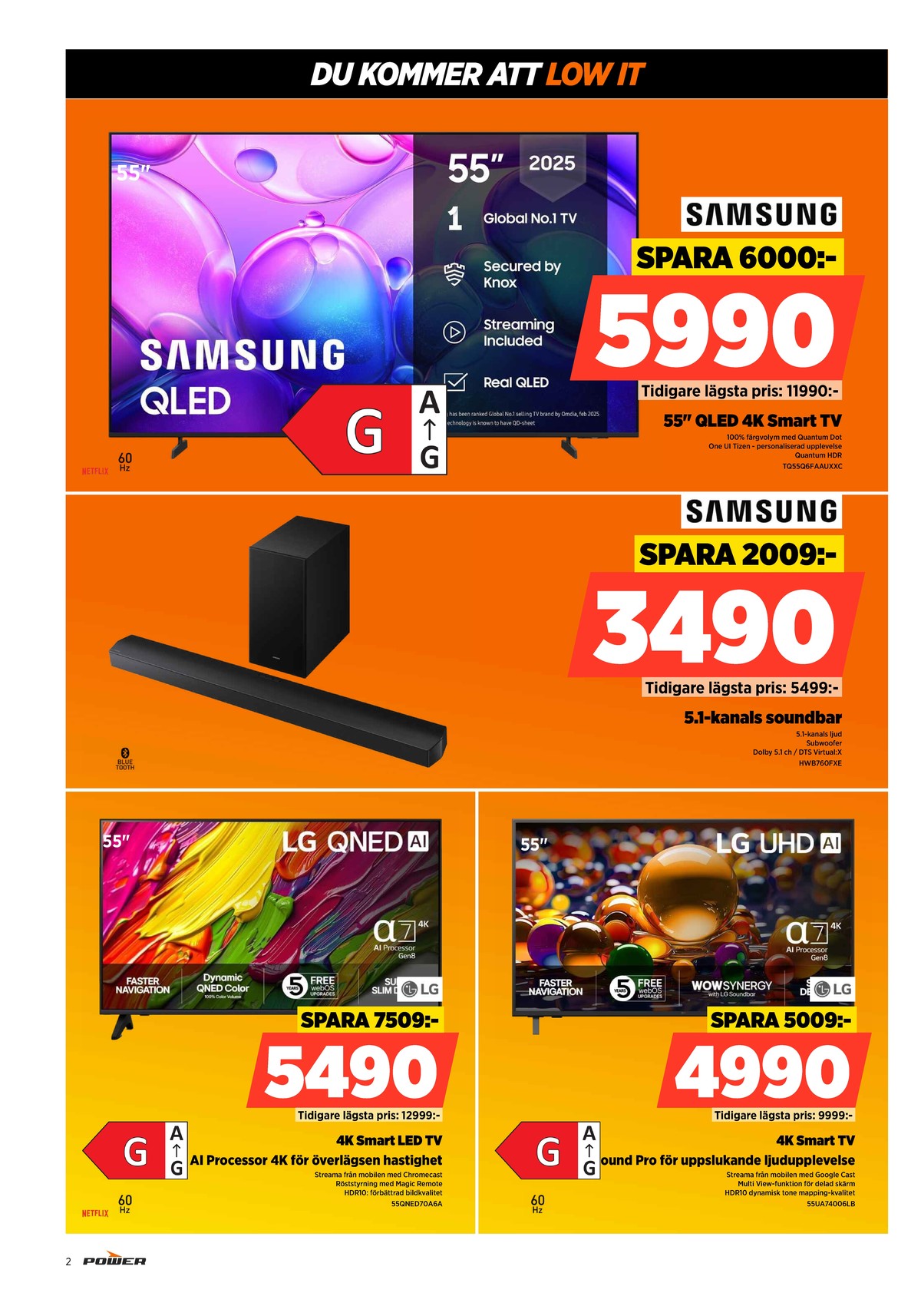 Se Power reklamblad för vecka 22 på Kampanjveckan.se. Se bra erbjudanden på många varor. Läs reklambladet här! Sida 2