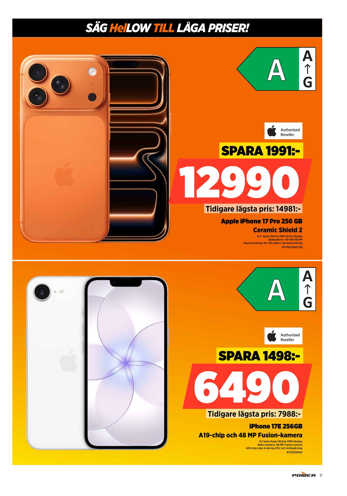 Se Power reklamblad för vecka 22 på Kampanjveckan.se. Se bra erbjudanden på många varor. Läs reklambladet här! Sida 11