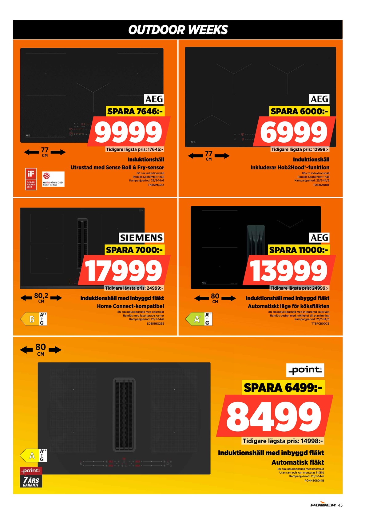 Se Power reklamblad för vecka 22 på Kampanjveckan.se. Se bra erbjudanden på många varor. Läs reklambladet här! Sida 45