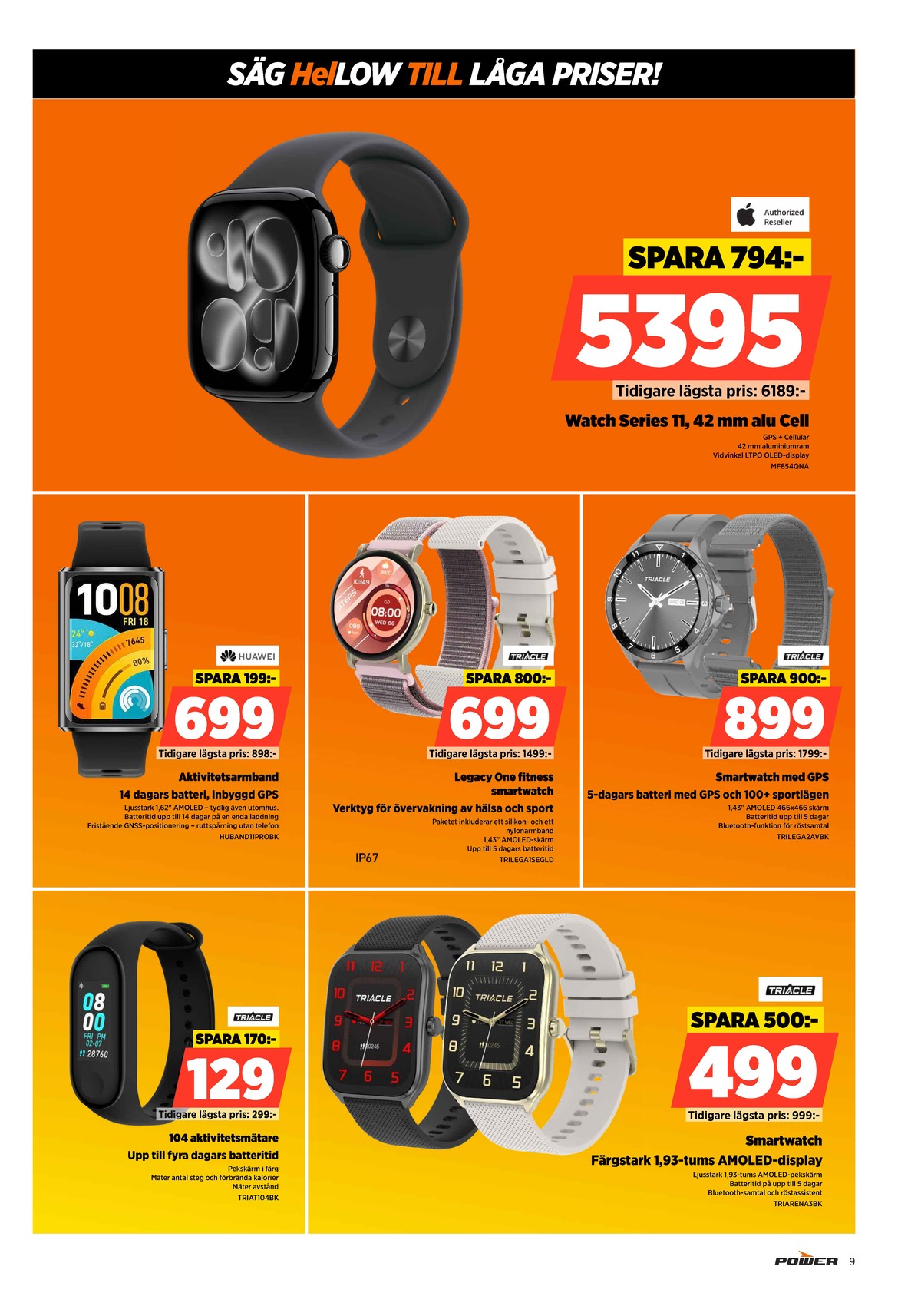 Se Power reklamblad för vecka 22 på Kampanjveckan.se. Se bra erbjudanden på många varor. Läs reklambladet här! Sida 9