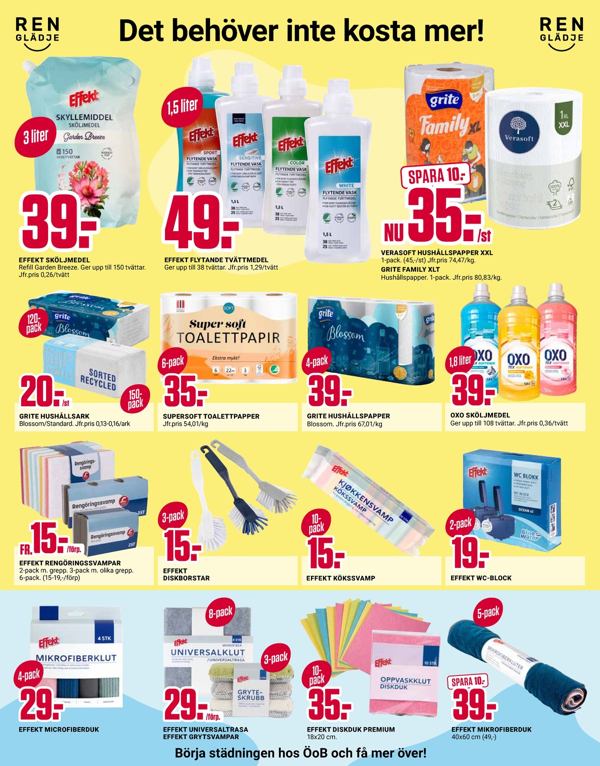 Se ÖoB reklamblad för vecka 22 på Kampanjveckan.se. Se bra erbjudanden på många varor. Läs reklambladet här! Sida 11