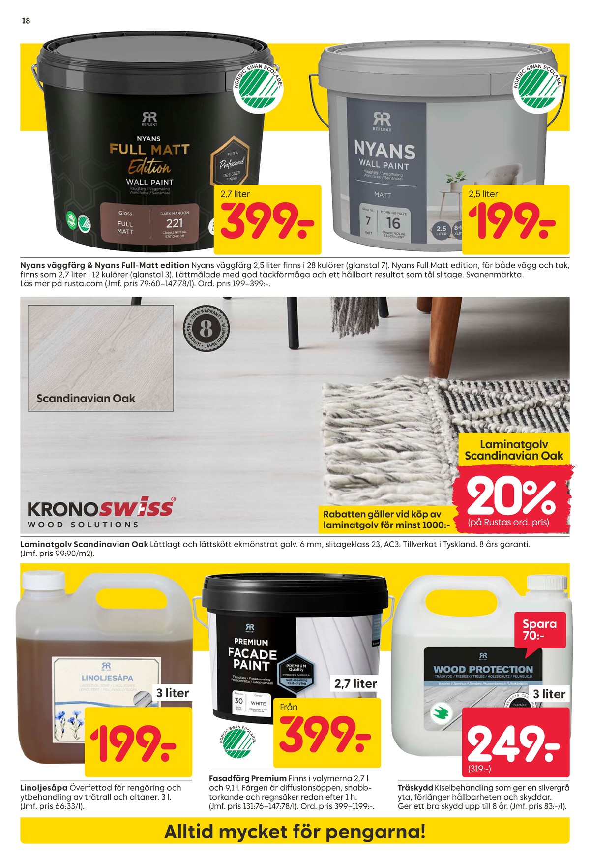 Se Rusta reklamblad för vecka 22 på Kampanjveckan.se. Se bra erbjudanden på många varor. Läs reklambladet här! Sida 18