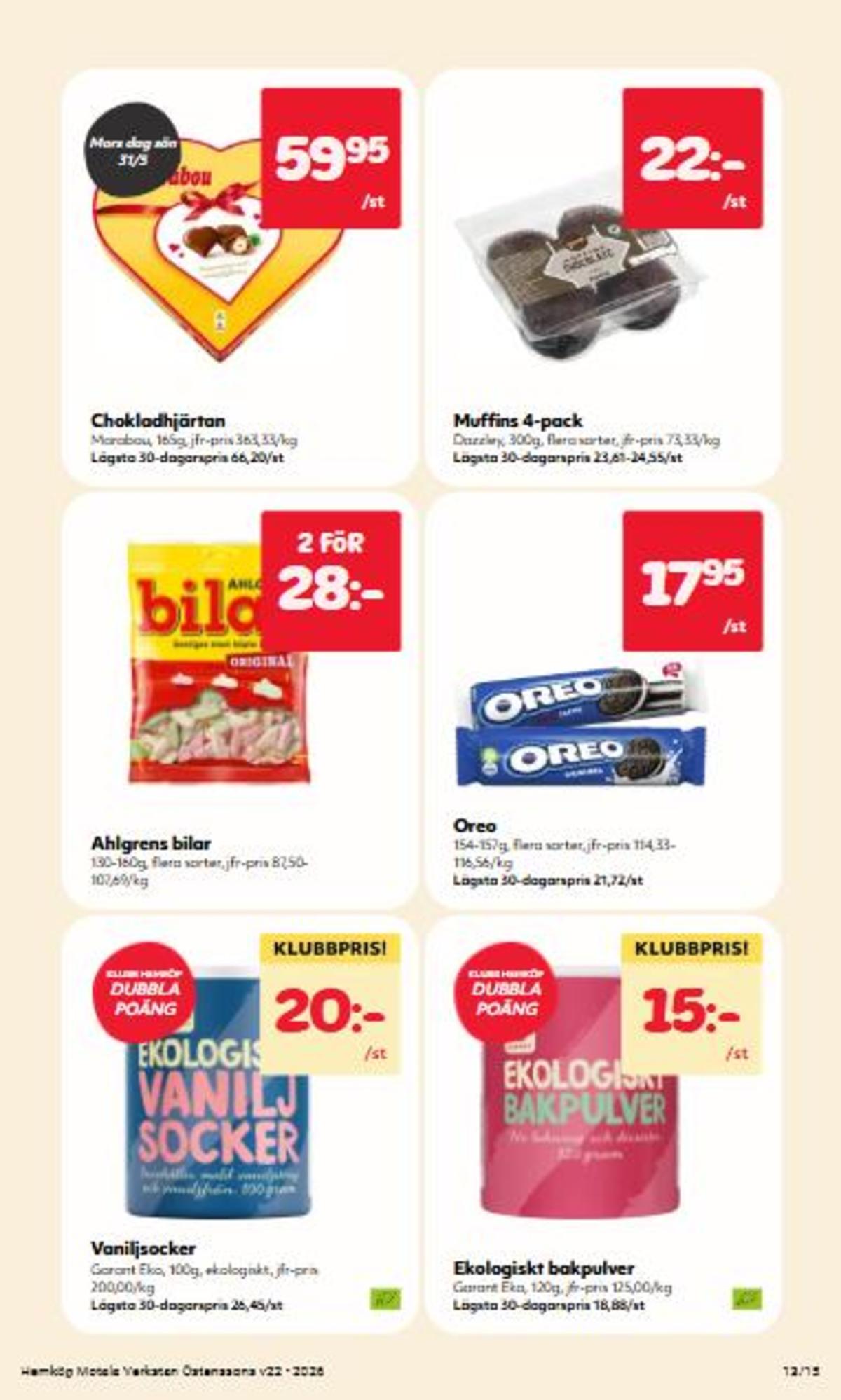 Se Hemköp reklamblad för vecka 22 på Kampanjveckan.se. Se bra erbjudanden på många varor. Läs reklambladet här! Sida 13