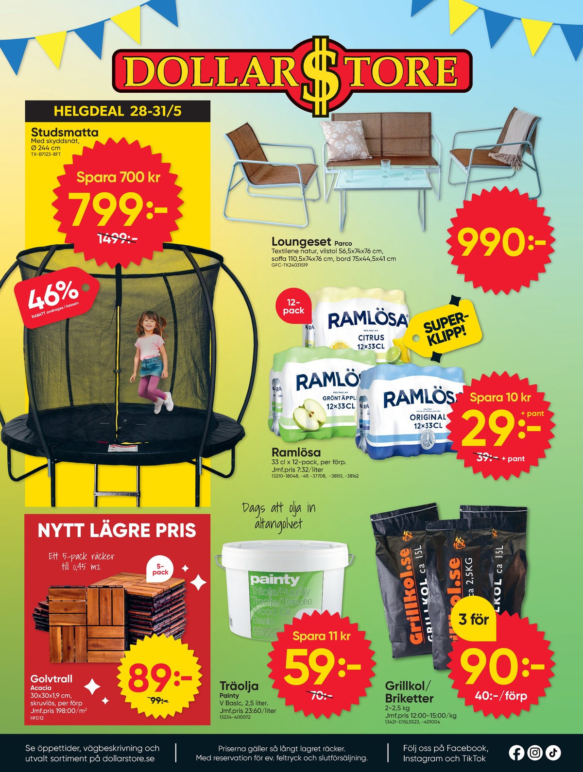 Se Dollarstore reklamblad för vecka 23 på Kampanjveckan.se. Se bra erbjudanden på många varor. Läs reklambladet här! Sida 16