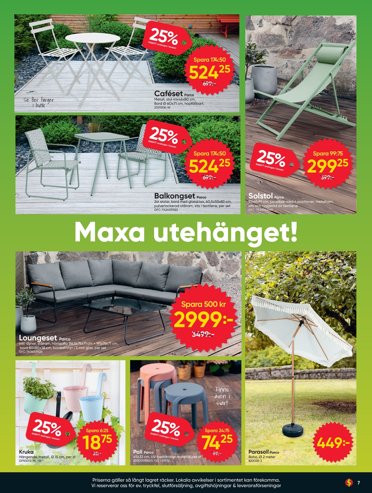 Se Dollarstore reklamblad för vecka 23 på Kampanjveckan.se. Se bra erbjudanden på många varor. Läs reklambladet här! Sida 7