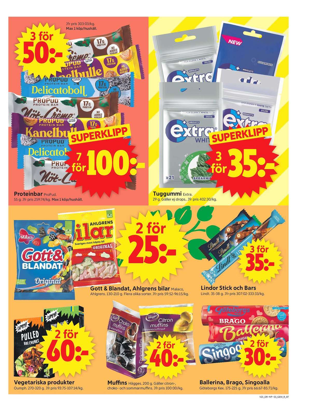 Se ICA Supermarket reklamblad för vecka 23 på Kampanjveckan.se. Se bra erbjudanden på många varor, t.ex. pulled bbq chunks vego oumph eller godispåsar gott & blandat. Läs reklambladet här! Sida 9
