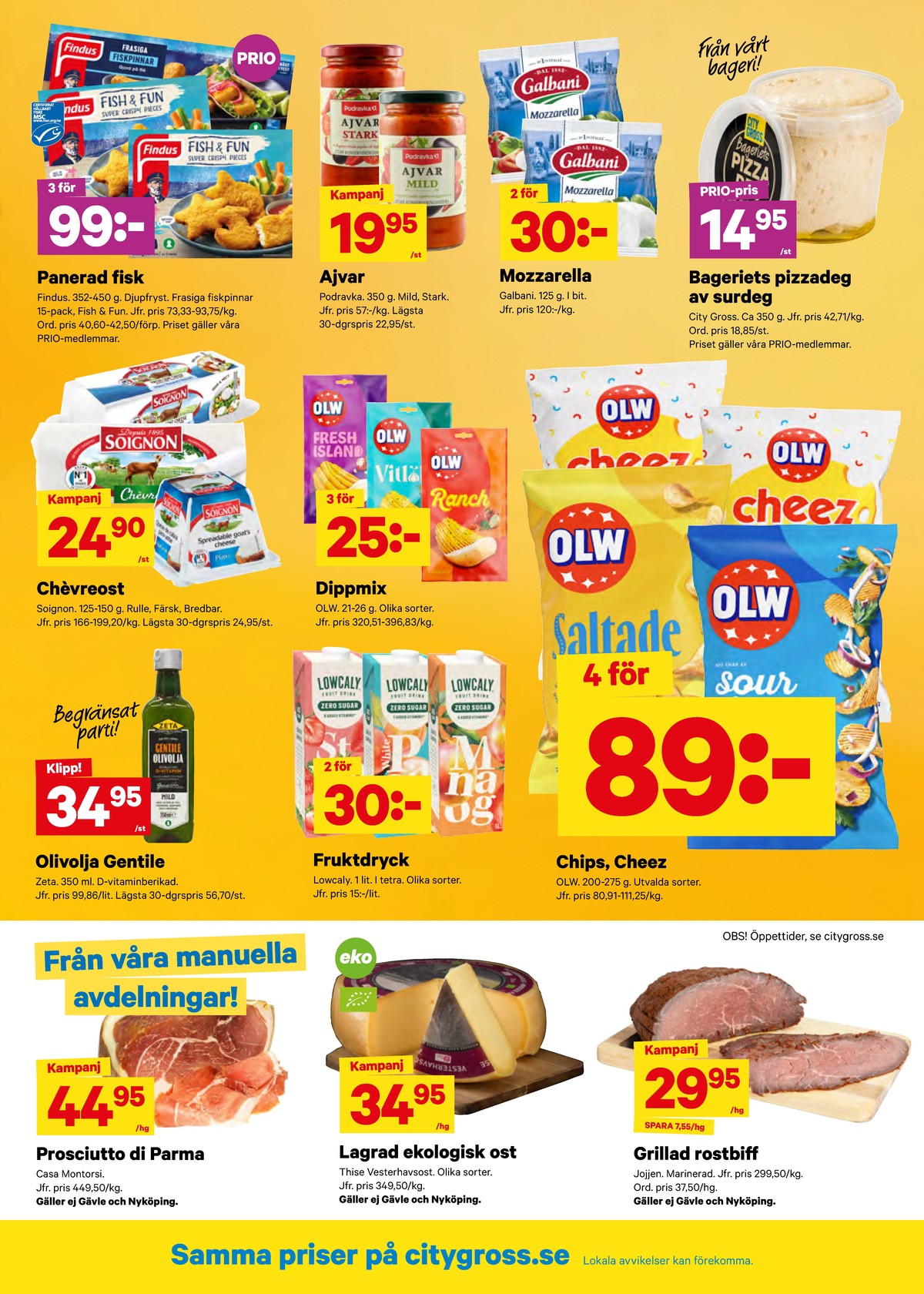Se City Gross reklamblad för vecka 23 på Kampanjveckan.se. Se bra erbjudanden på många varor. Läs reklambladet här! Sida 10
