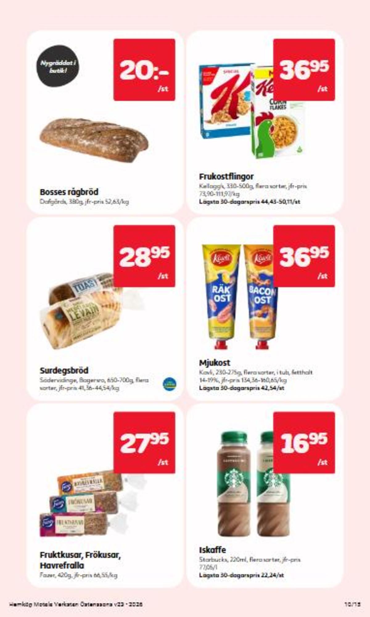 Se Hemköp reklamblad för vecka 23 på Kampanjveckan.se. Se bra erbjudanden på många varor. Läs reklambladet här! Sida 10
