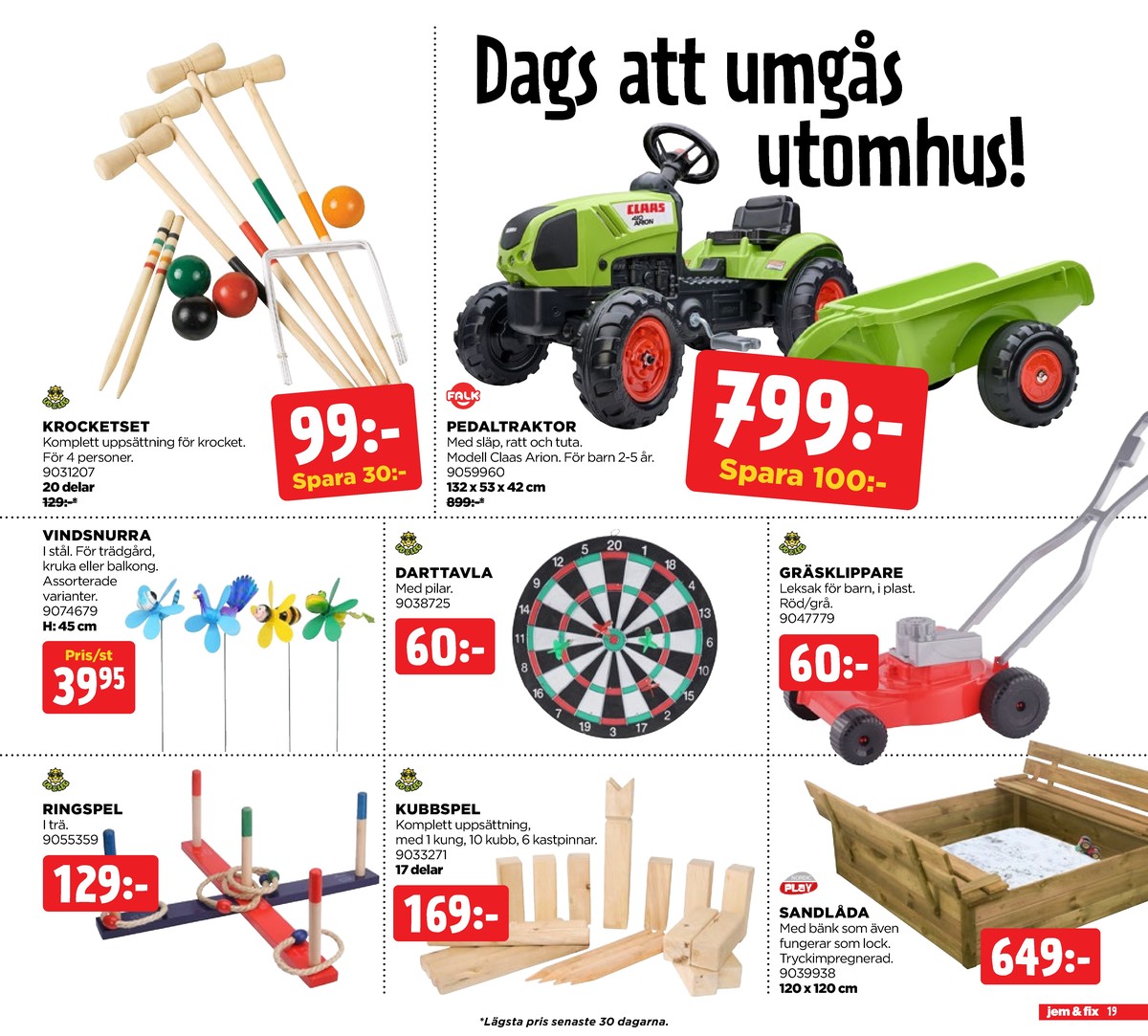Se Jem & Fix reklamblad för vecka 23 på Kampanjveckan.se. Se bra erbjudanden på många varor. Läs reklambladet här! Sida 19