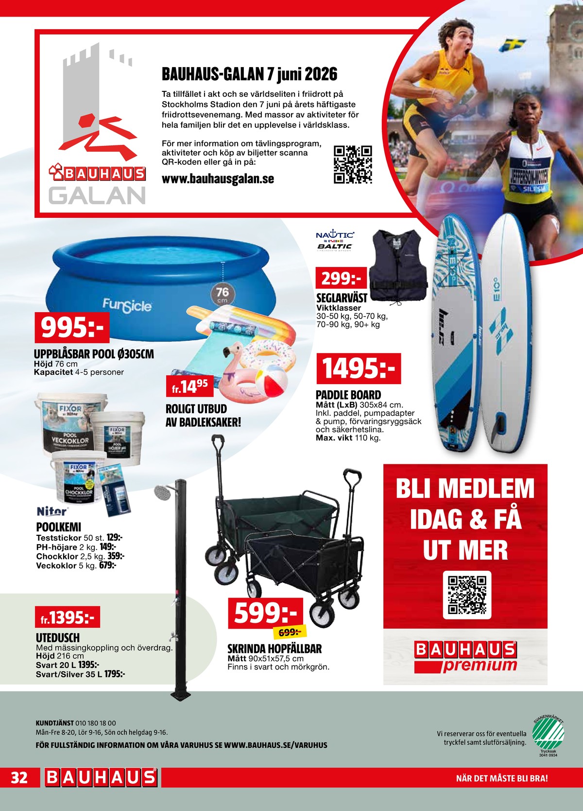 Se Bauhaus reklamblad för vecka 23 på Kampanjveckan.se. Se bra erbjudanden på många varor. Läs reklambladet här! Sida 32