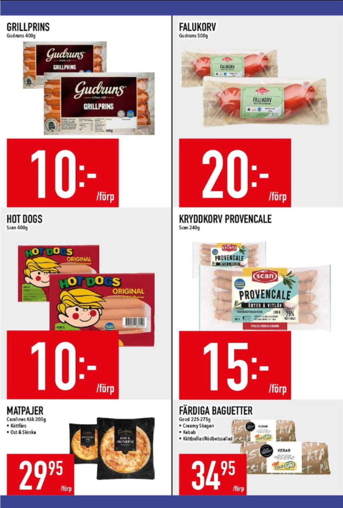 Se MatDax reklamblad för vecka 23 på Kampanjveckan.se. Se bra erbjudanden på många varor, t.ex. provencale korv scan eller hot dogs scan. Läs reklambladet här! Sida 12
