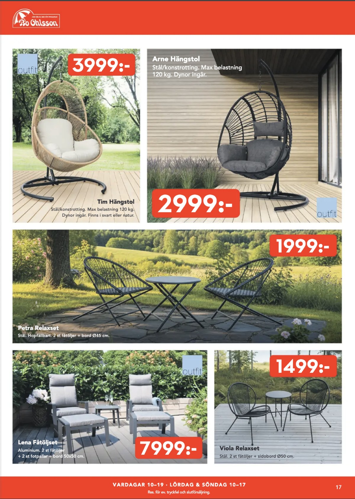 Se Bo Ohlsson reklamblad för vecka 24 på Kampanjveckan.se. Se bra erbjudanden på många varor. Läs reklambladet här! Sida 17