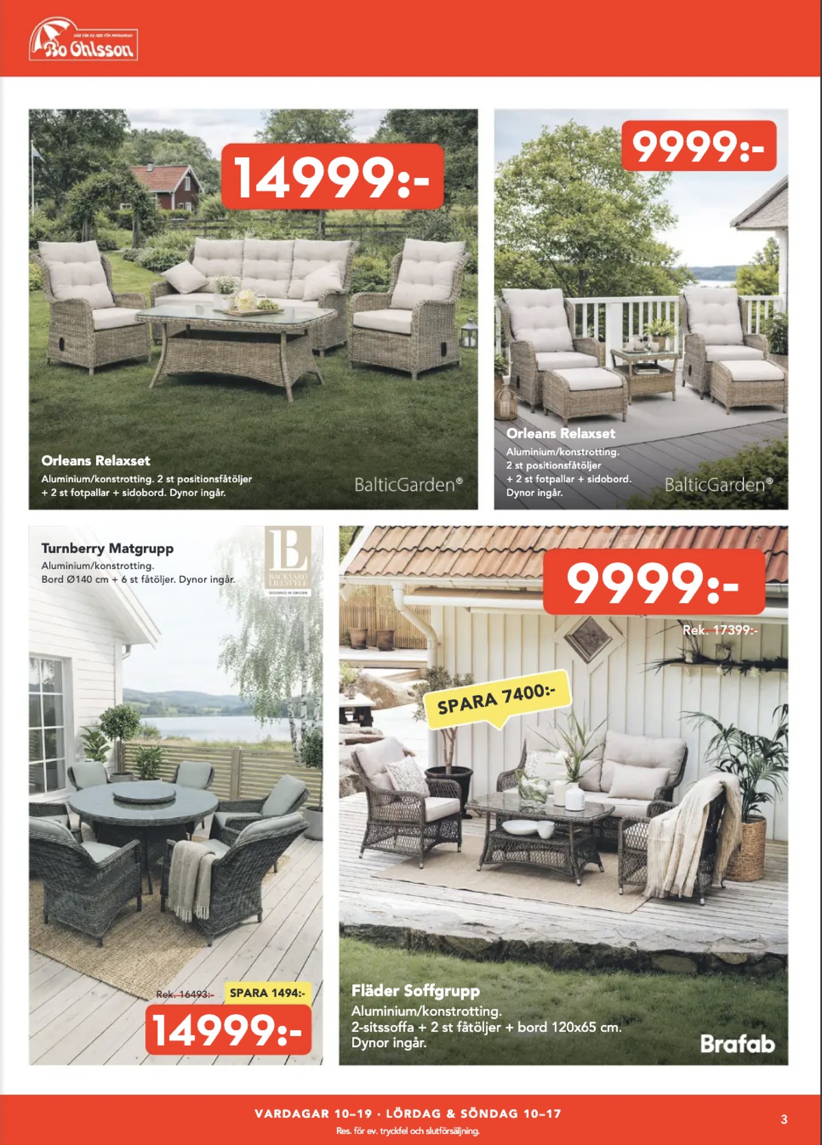 Se Bo Ohlsson reklamblad för vecka 24 på Kampanjveckan.se. Se bra erbjudanden på många varor. Läs reklambladet här! Sida 3