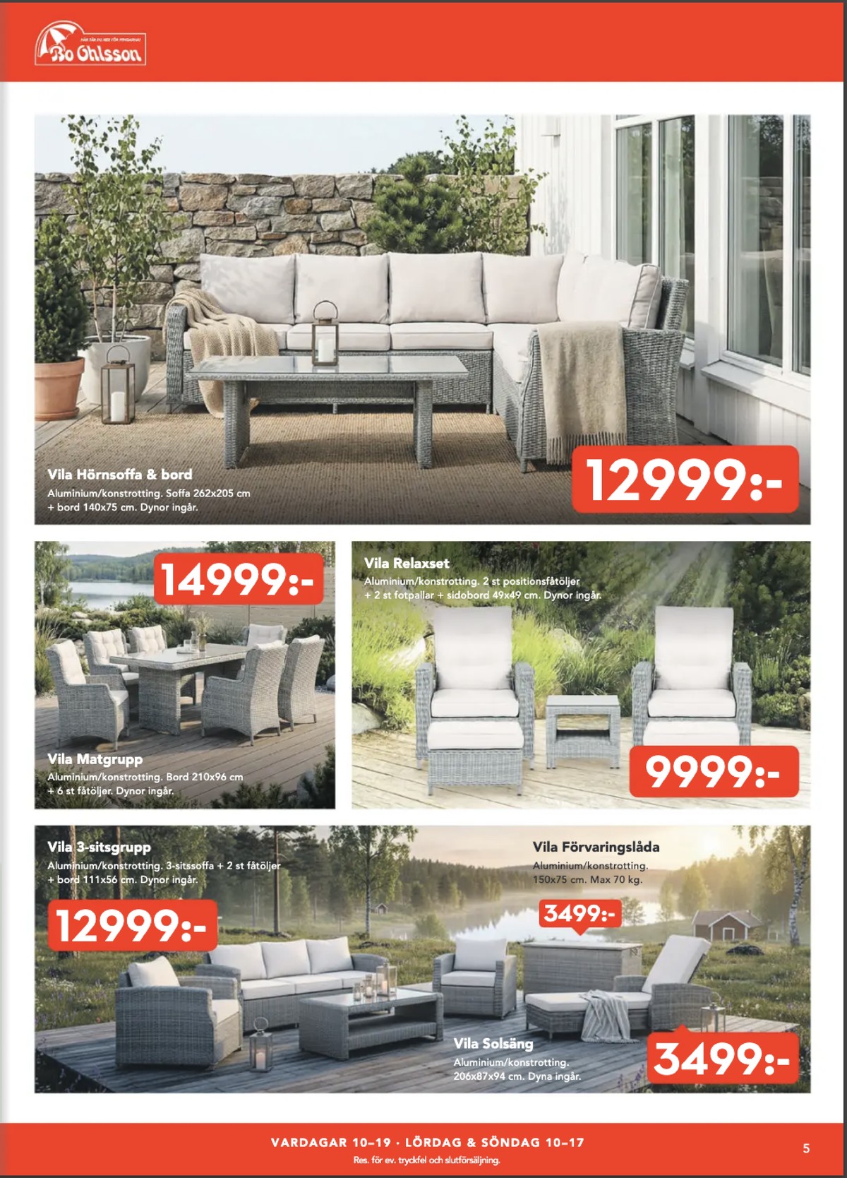 Se Bo Ohlsson reklamblad för vecka 24 på Kampanjveckan.se. Se bra erbjudanden på många varor. Läs reklambladet här! Sida 5